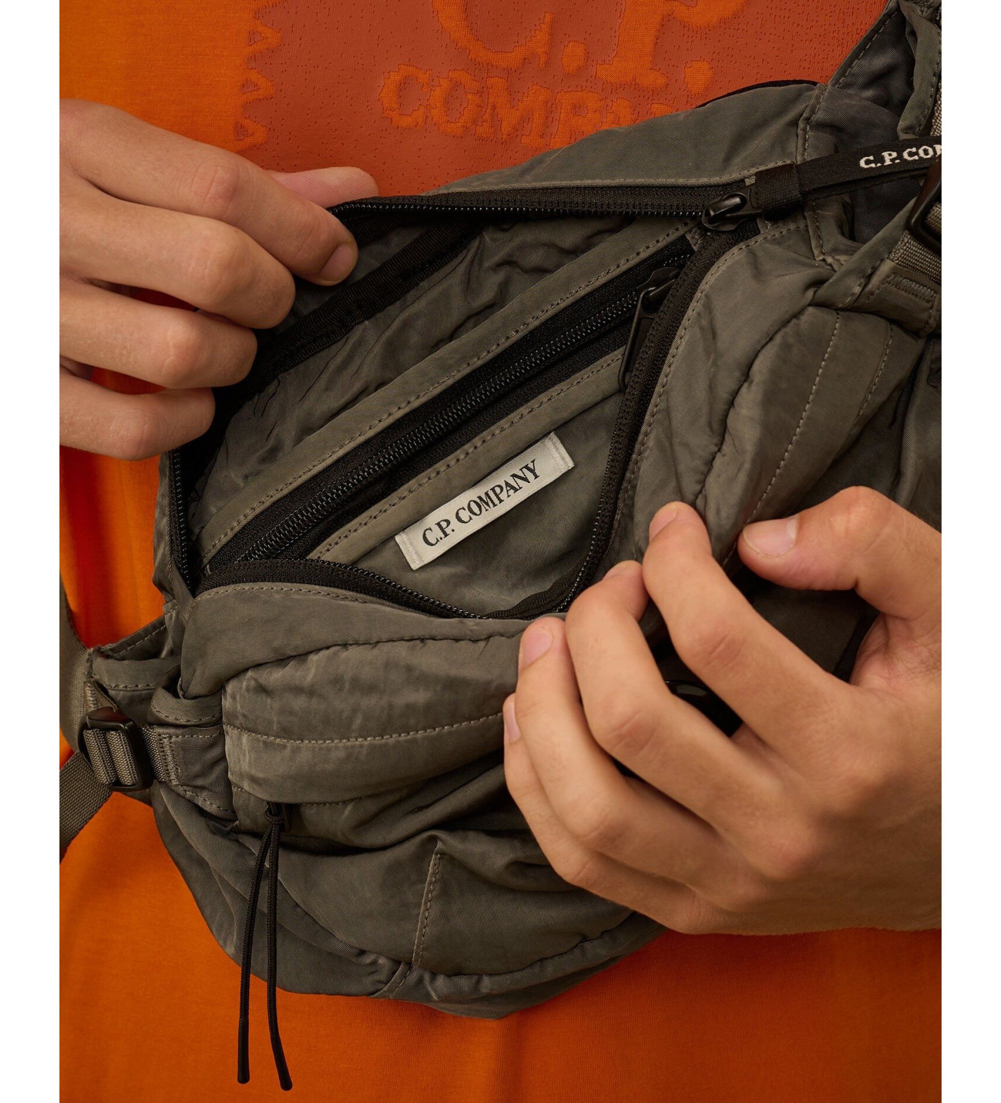 Company Nylon B Lens Bum Bag greenish grey Esdemarca Store