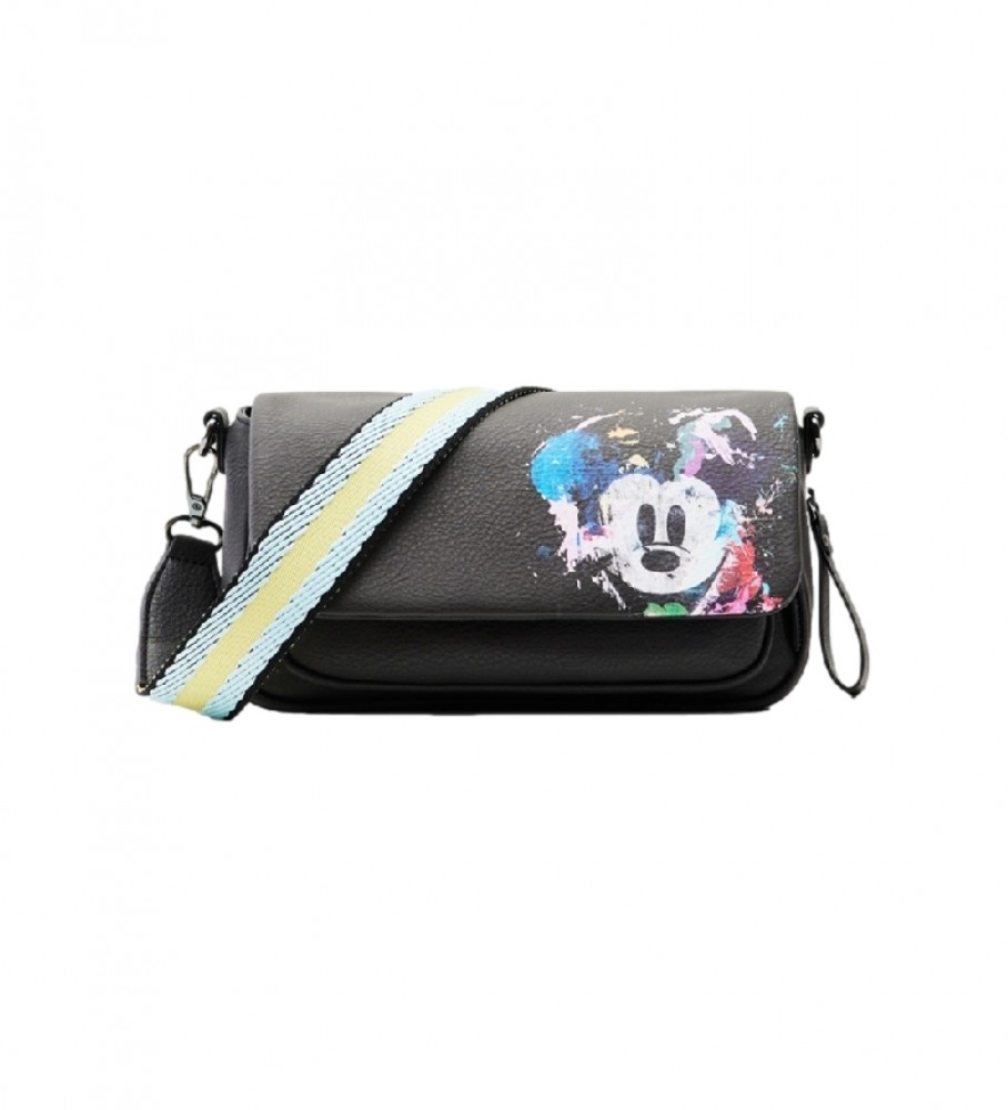 Desigual Mickey Mouse medium shoulder bag black