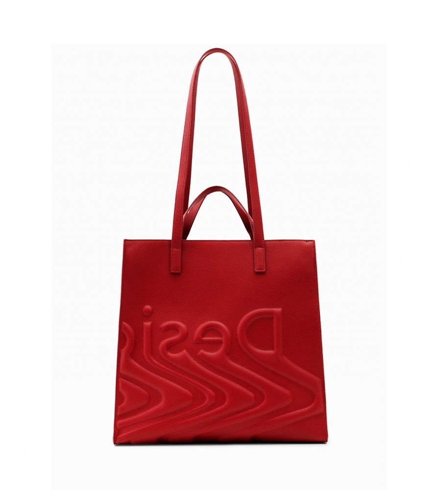Desigual Grand sac cabas logo rouge