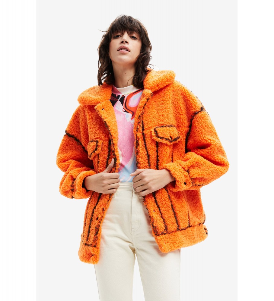 Desigual Short jacket overzise Colorado orange