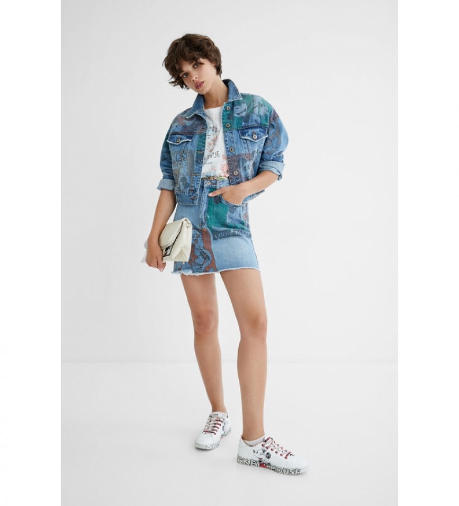 Desigual Giacca di jeans blu vintage Topolino - Esdemarca Store moda,  calzature e accessori - migliori marche di scarpe e scarpe firmate
