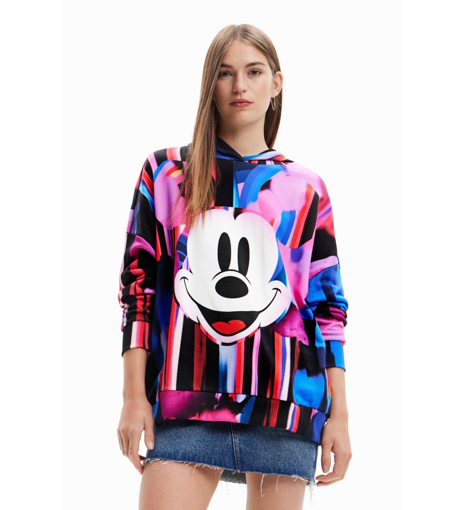 Desigual Sweat-shirt oversize Mickey Mouse multicolore