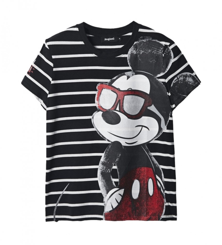 Desigual Camiseta Mickey Vida Chula negro