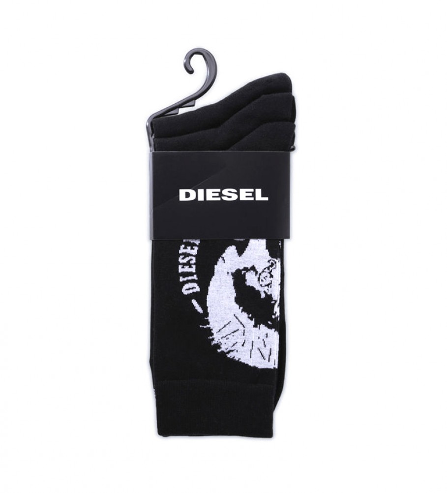 Diesel Pack 3 Skm Ray socks black
