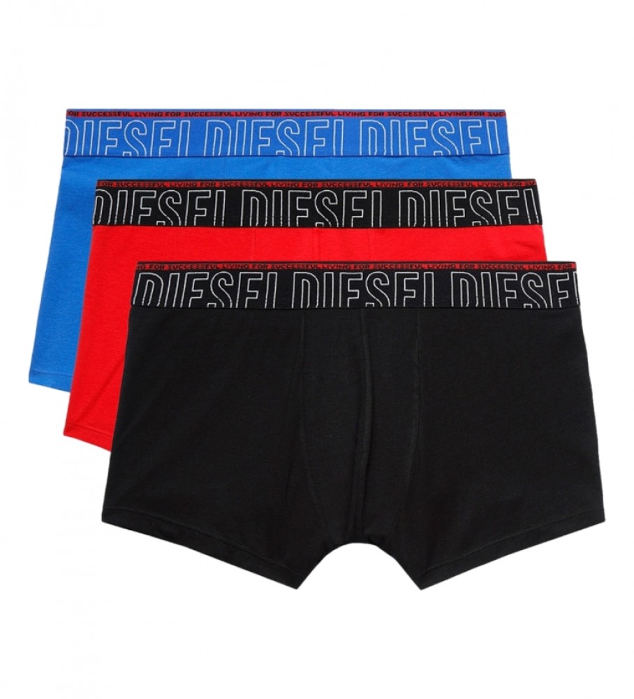 Diesel Pack of 3 Boxer Damien black, red, blue