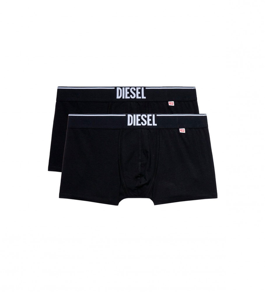 Diesel Pack de 2 boxers negro