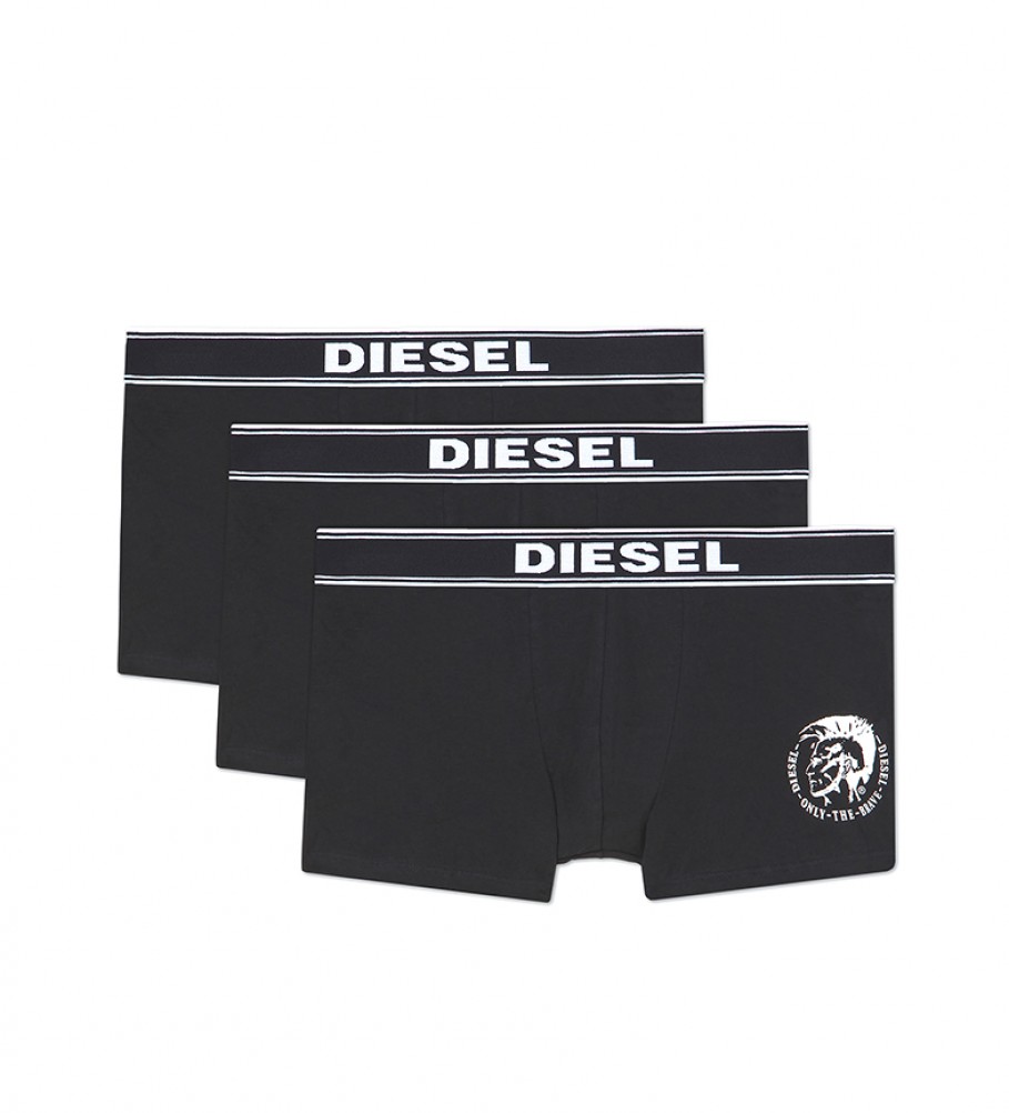 Diesel Pack de 3 Boxers UMBX-Shawnthreepack negro