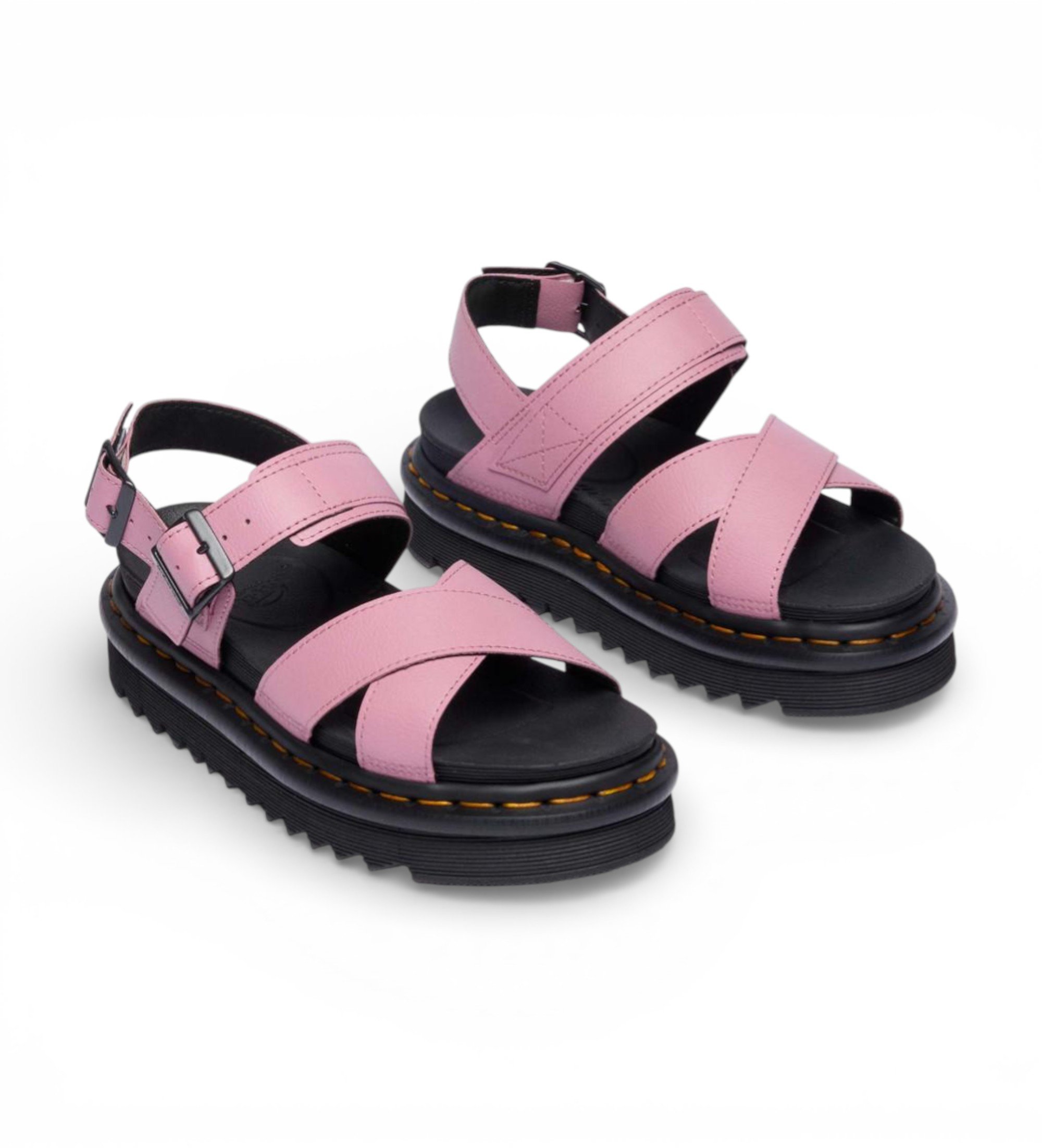 Dr Martens Sandaler i læder Voss II Athena pink
