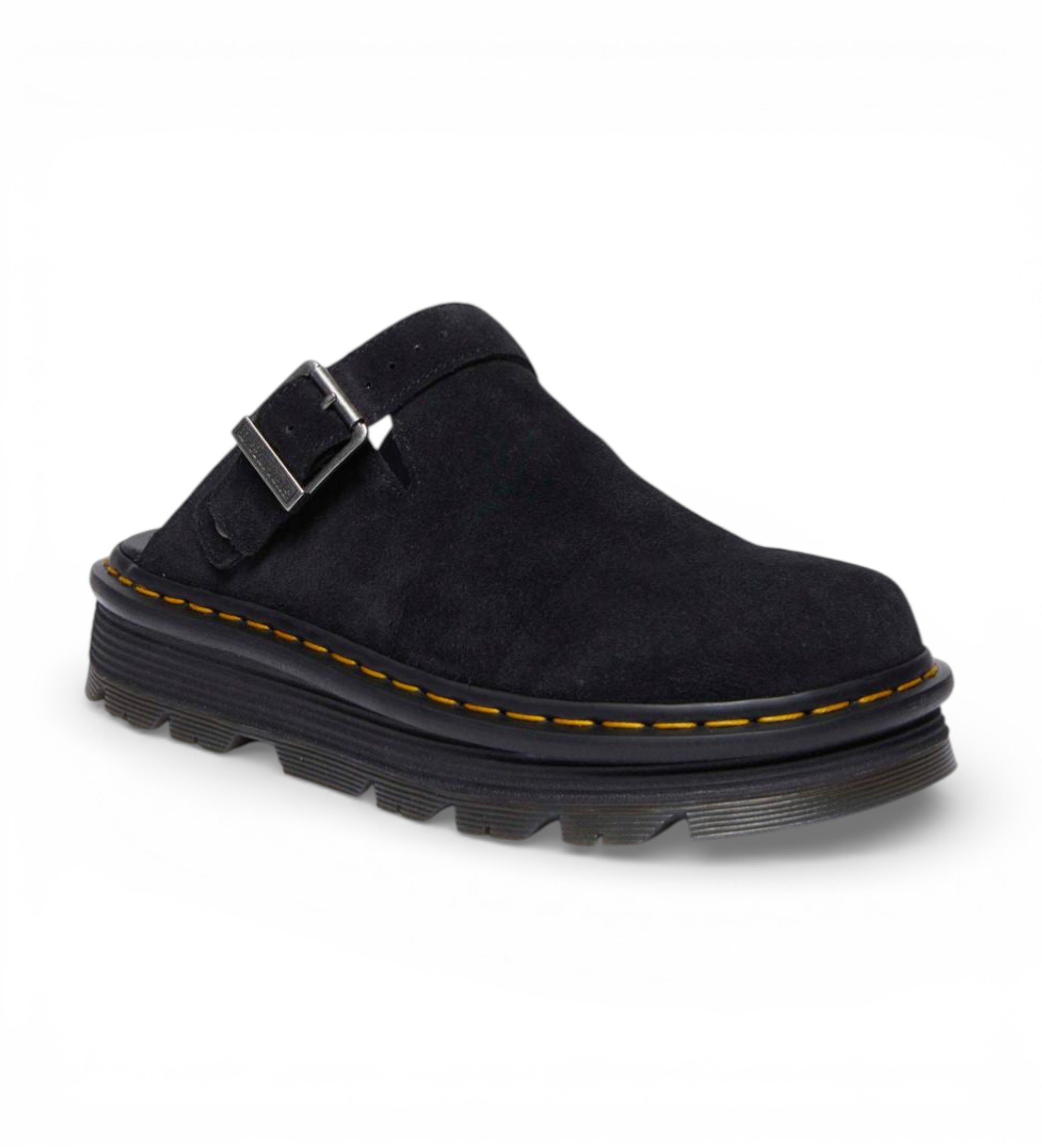 Dr Martens Træsko i læder Zebzag sort