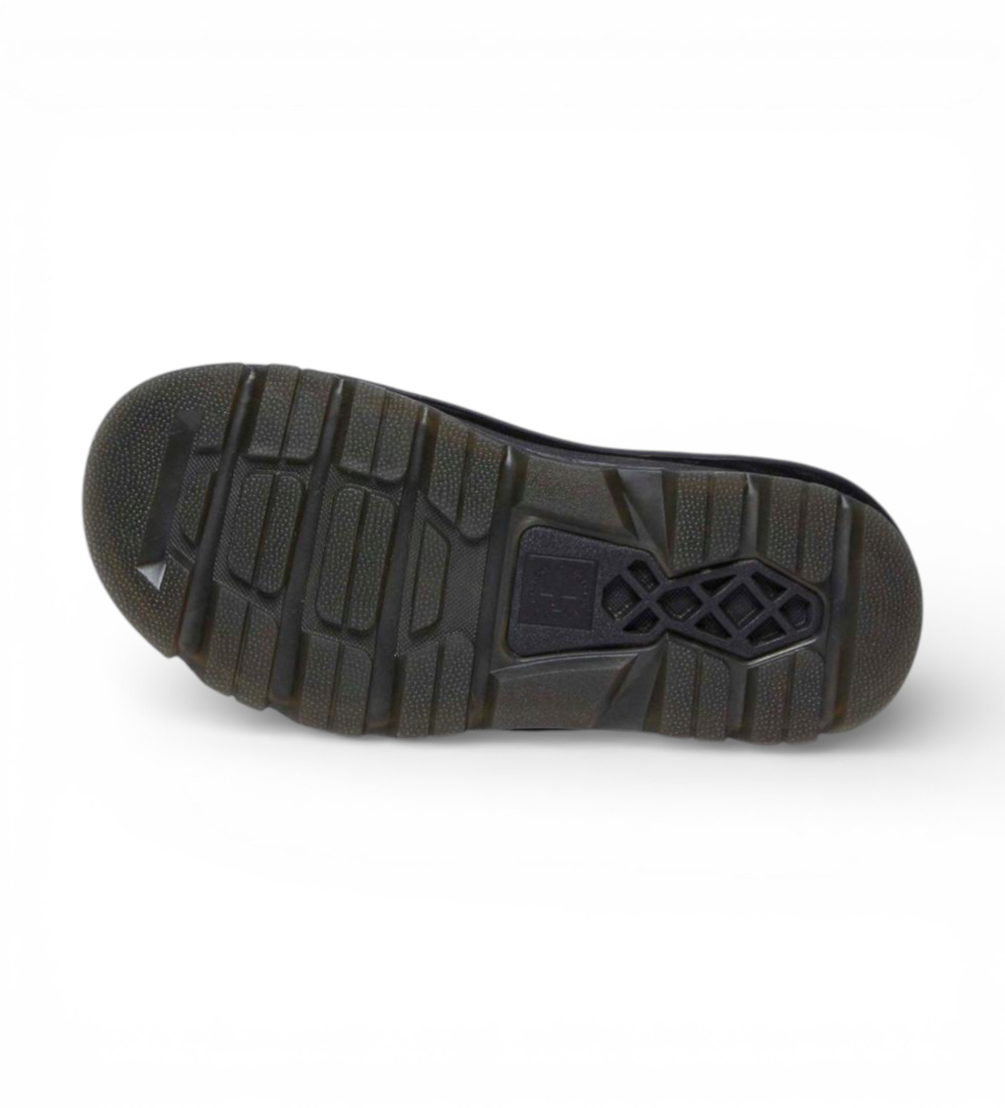 Dr Martens Træsko i læder Zebzag sort