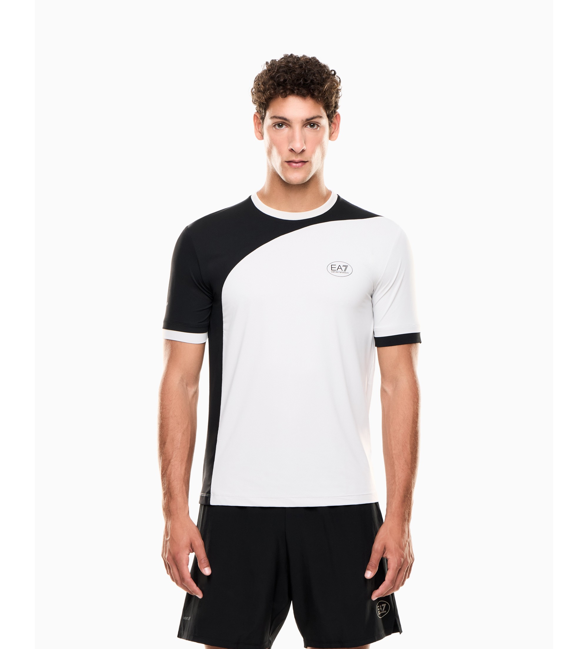 EA7 Tennis Pro Ventus7 T-Shirt white, navy