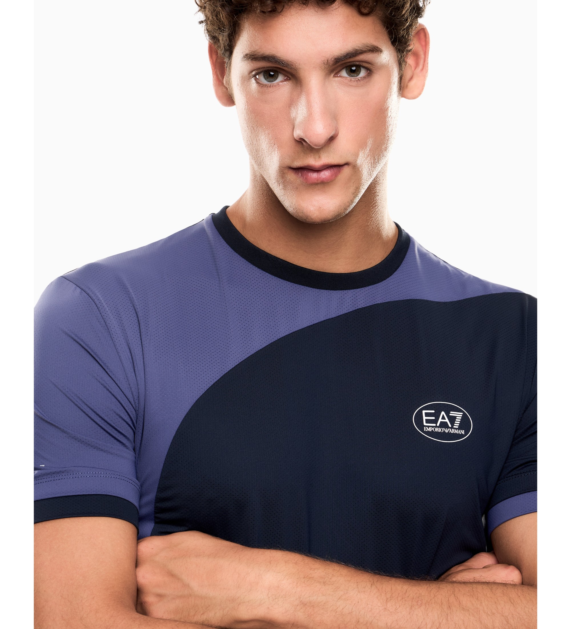 EA7 Tennis Pro Ventus7 Navy T-Shirt