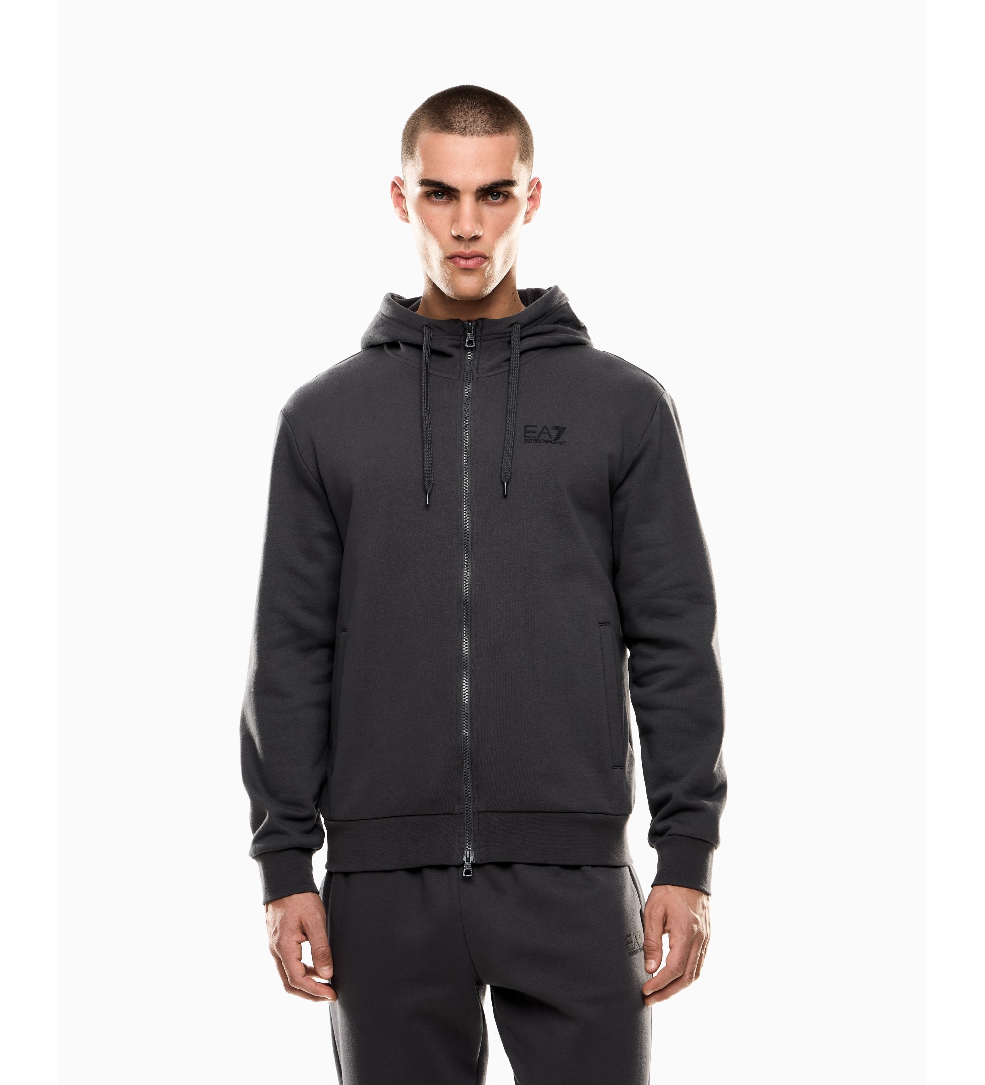 EA7 Sudadera Train Core Id gris oscuro