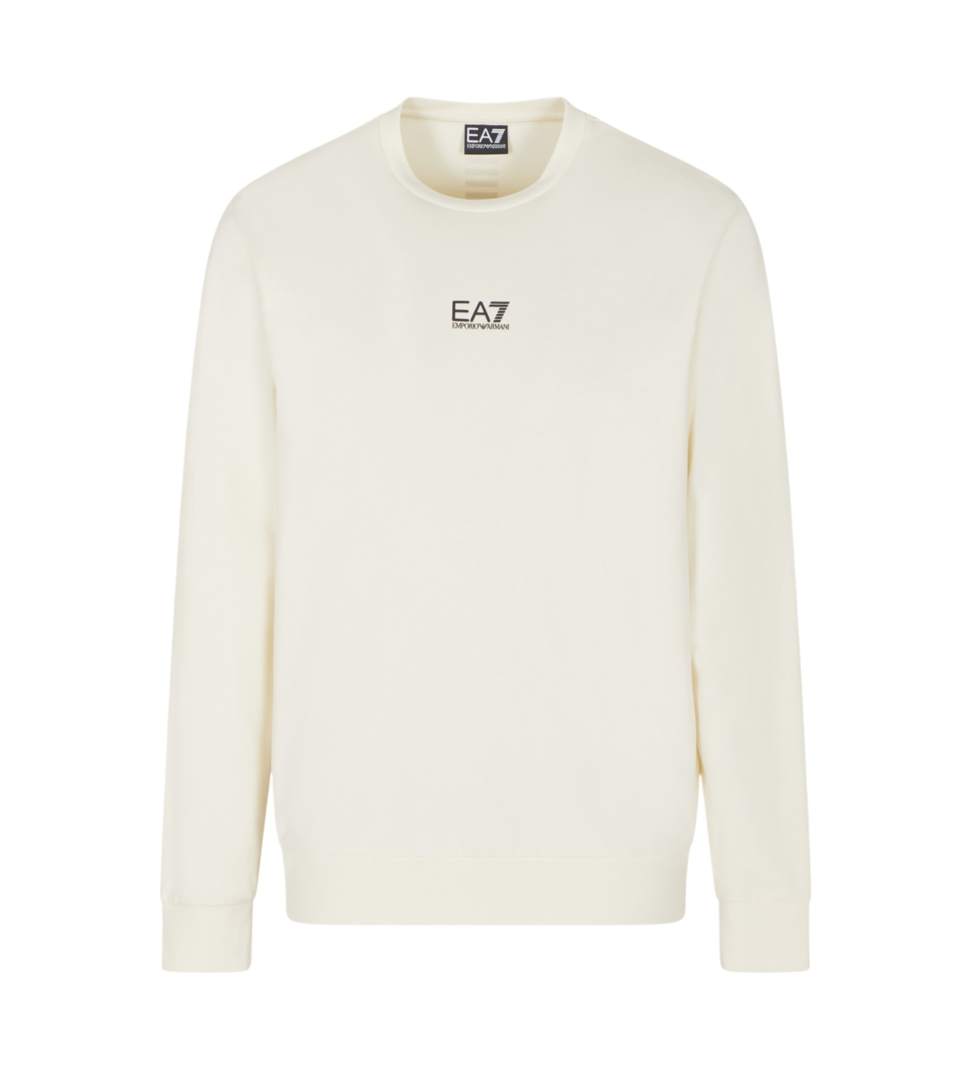 EA7 Sudadera Train Core Coft blanco roto