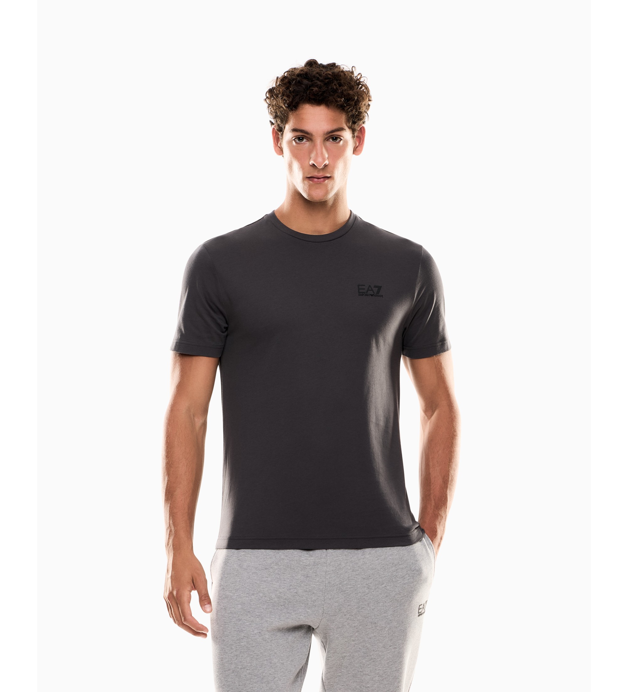 EA7 Core Pima T-shirt dark grey