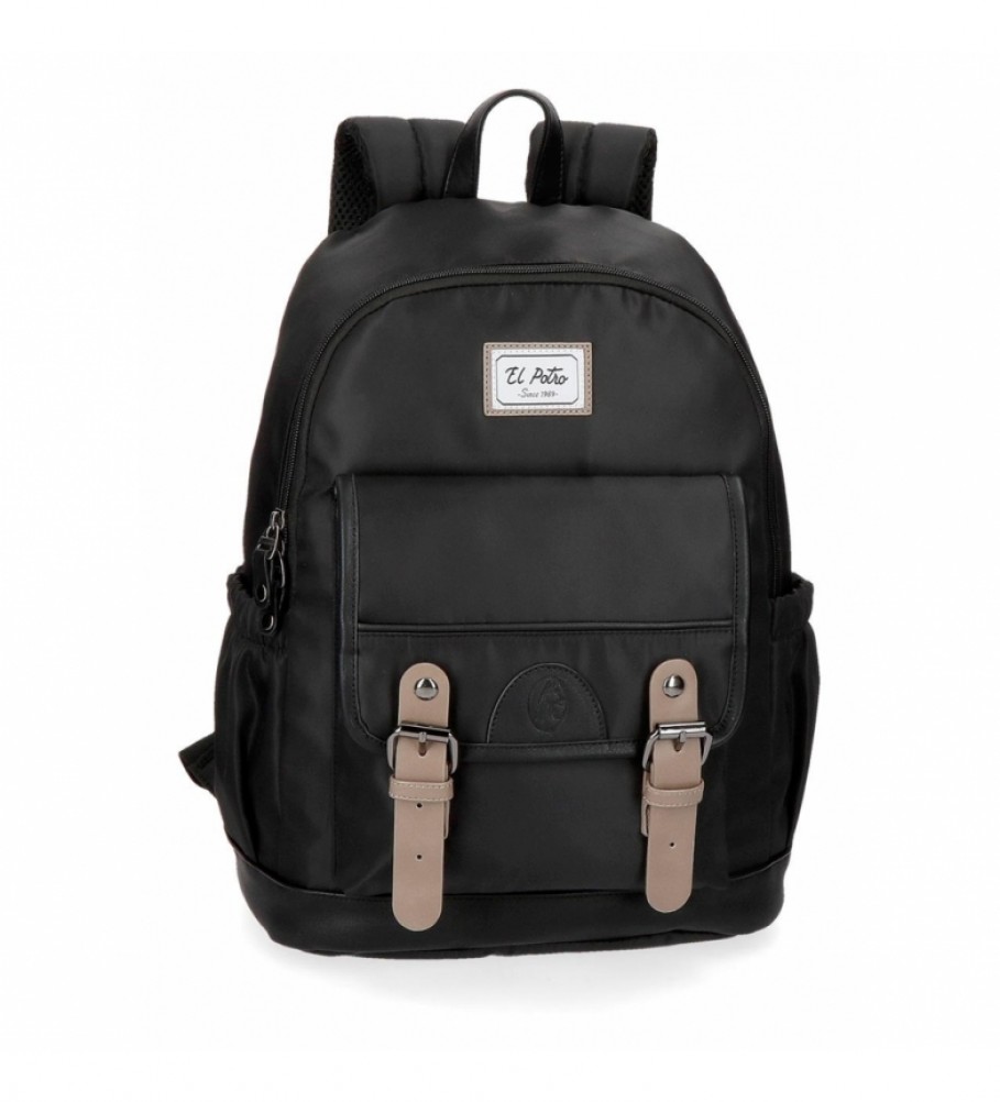 El Potro Casual backpack El Potro Pipe Black -30x40x15cm-