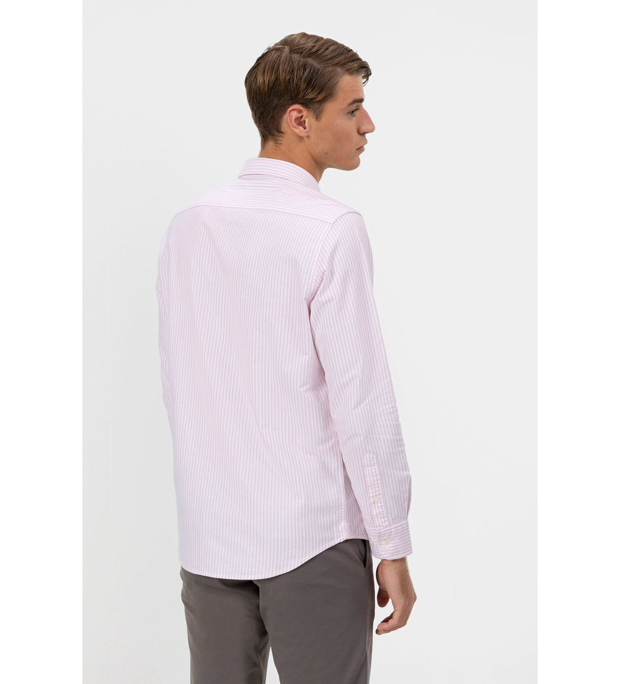 Camisa Popelin Oxford rosa
