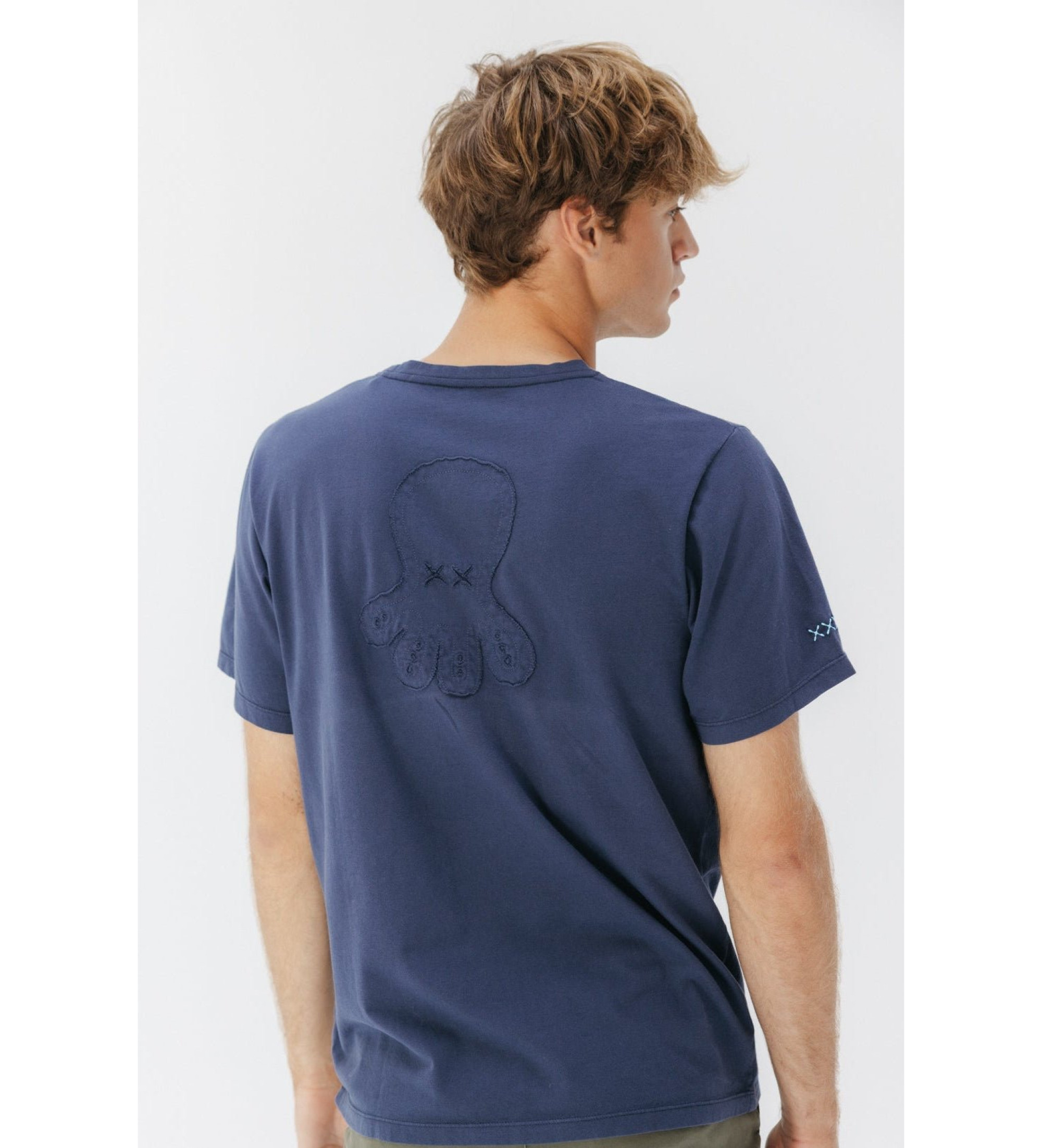 El Pulpo Logo T-shirt Navy fabric El Pulpo Logo T-shirt Navy fabric
