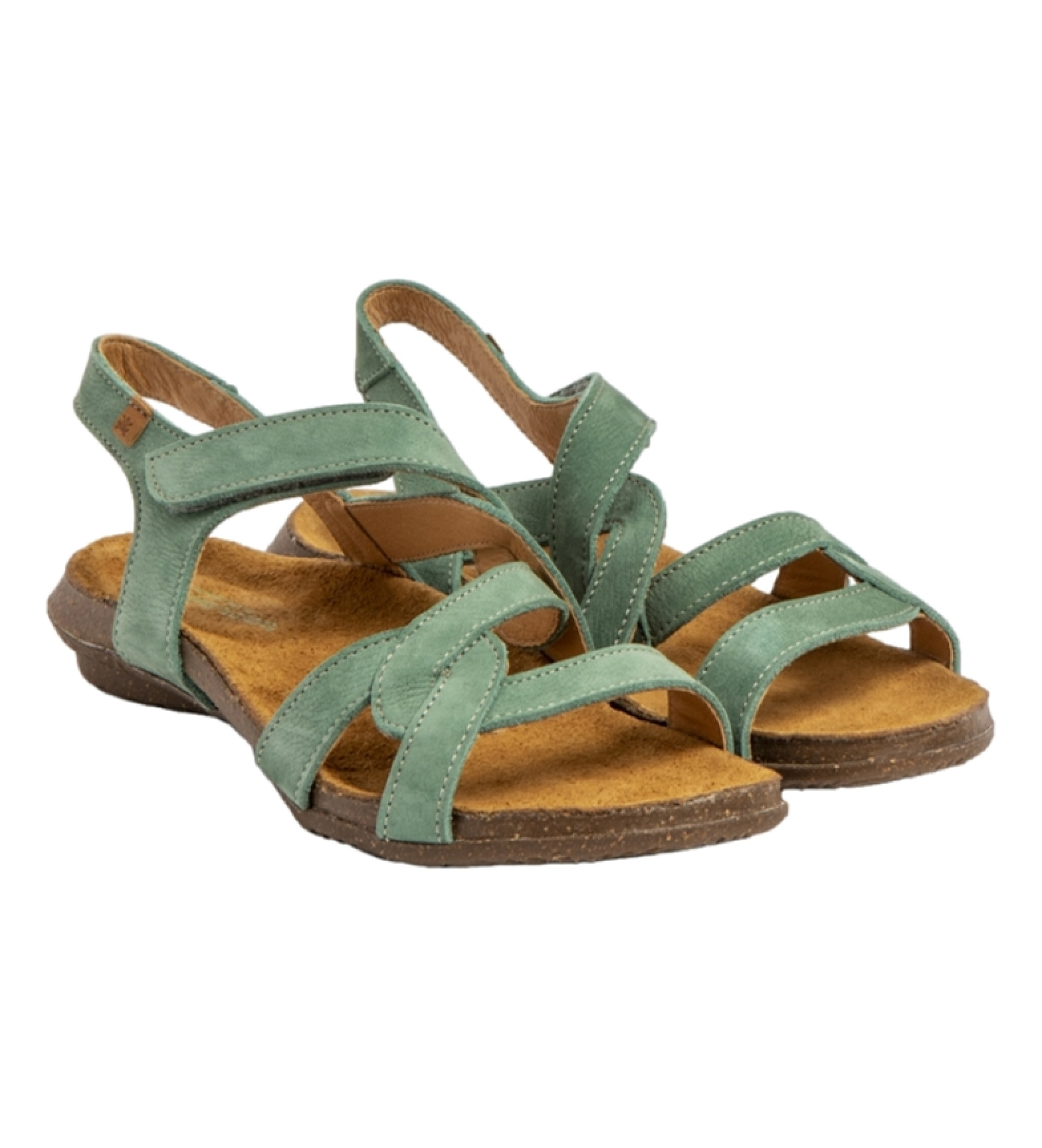 El Naturalista Sandalias de piel N5079 Pleasant verde turquesa