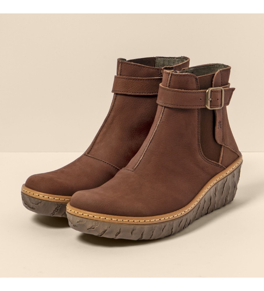 El Naturalista Botines de piel N5133 Pleasant Chocolate / Myth Yggdrasil