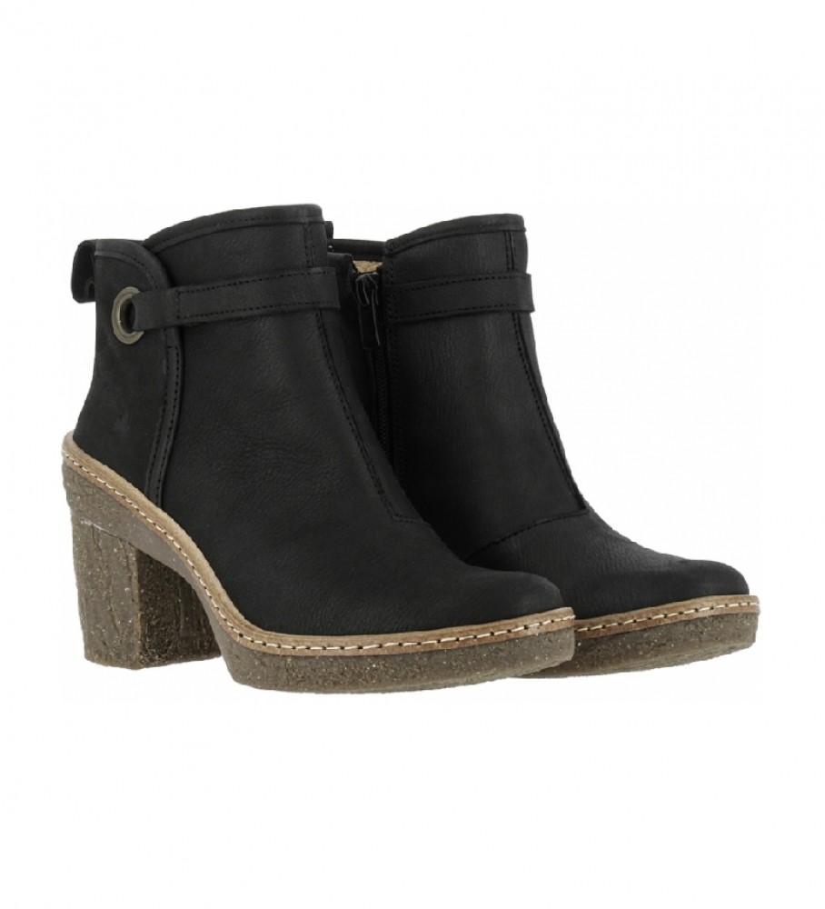 El Naturalista Botines de piel Haya N5179 negro -Altura tacn: 6 cm-