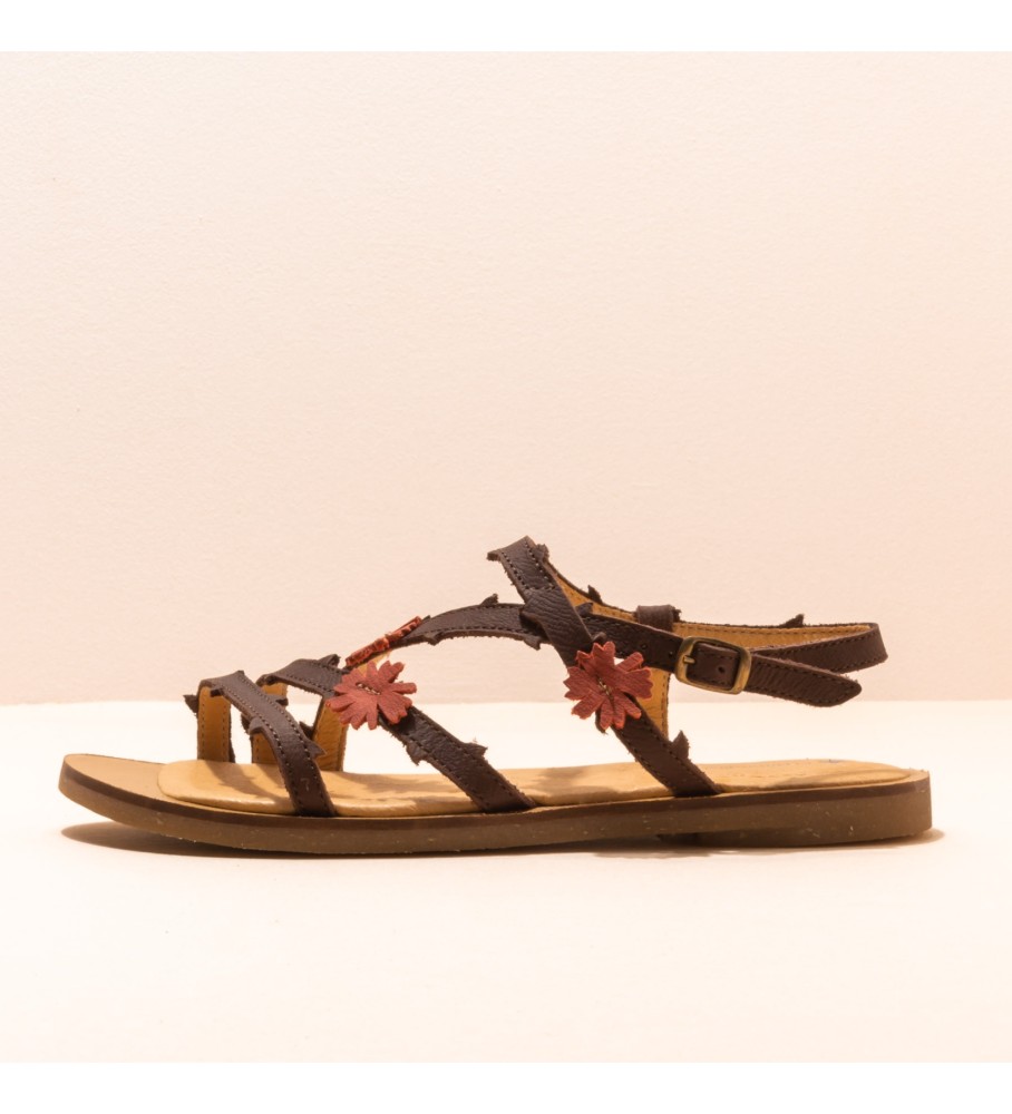 El Naturalista Piacevoli sandali in pelle Tulip marrone marrone
