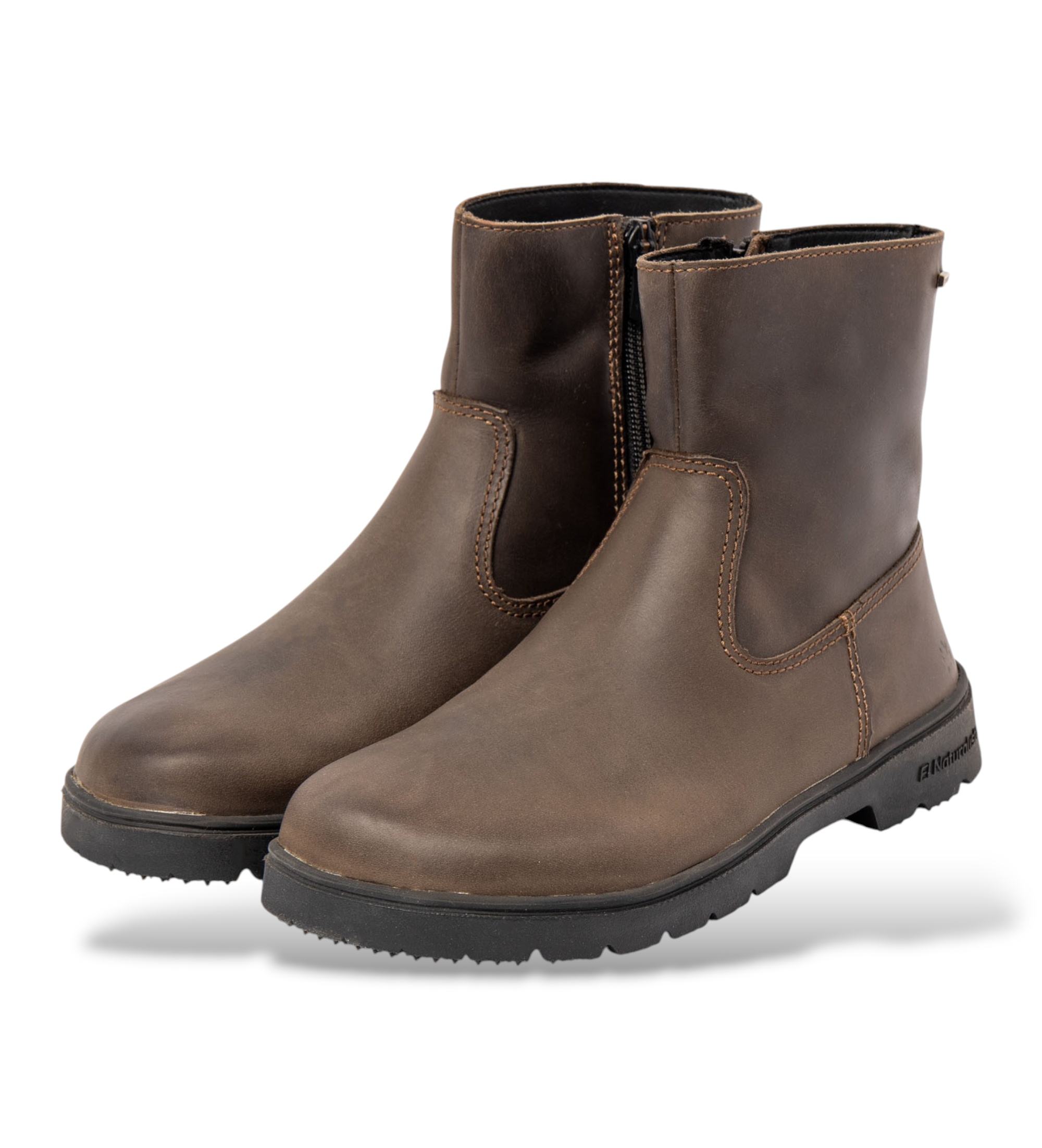 El Naturalista Botins de Pele N5269 Nomada verde-acastanhado