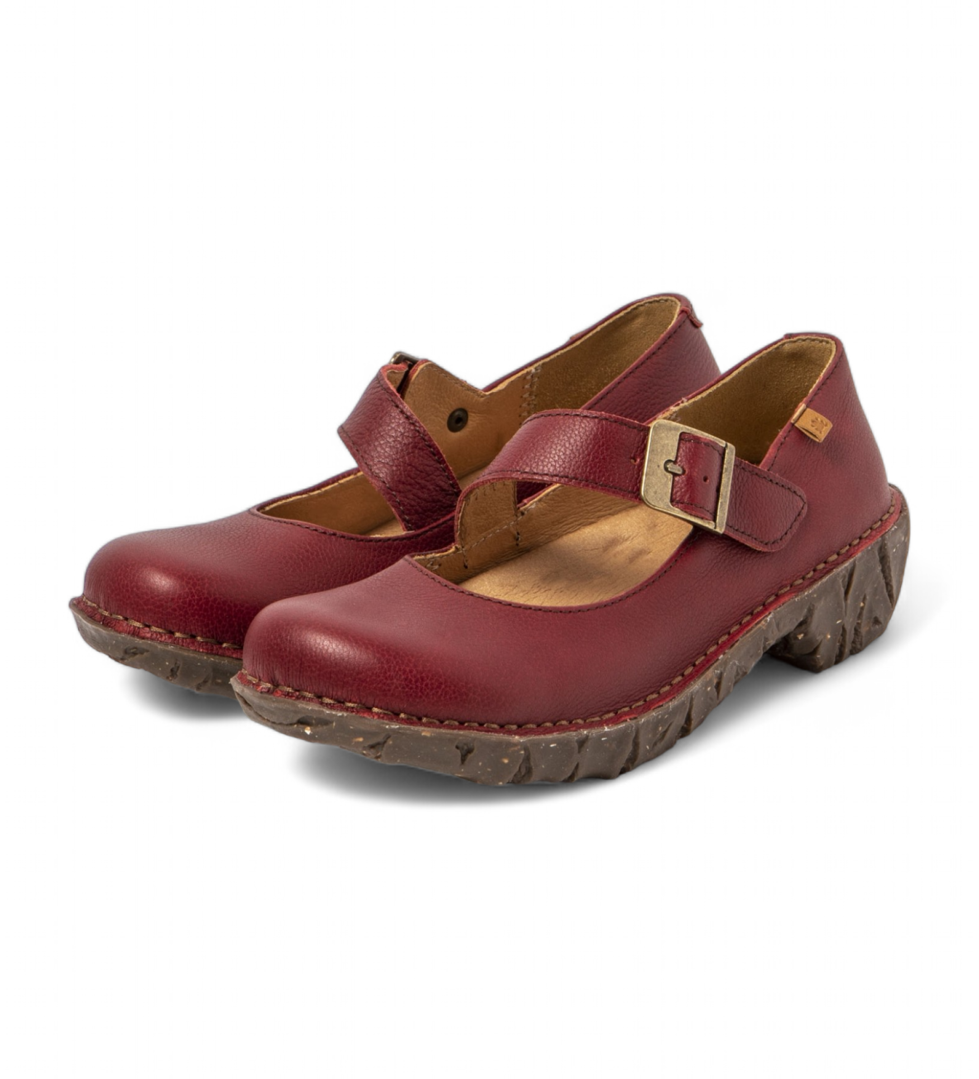 El Naturalista Usnjeni čevlji N5415 maroon