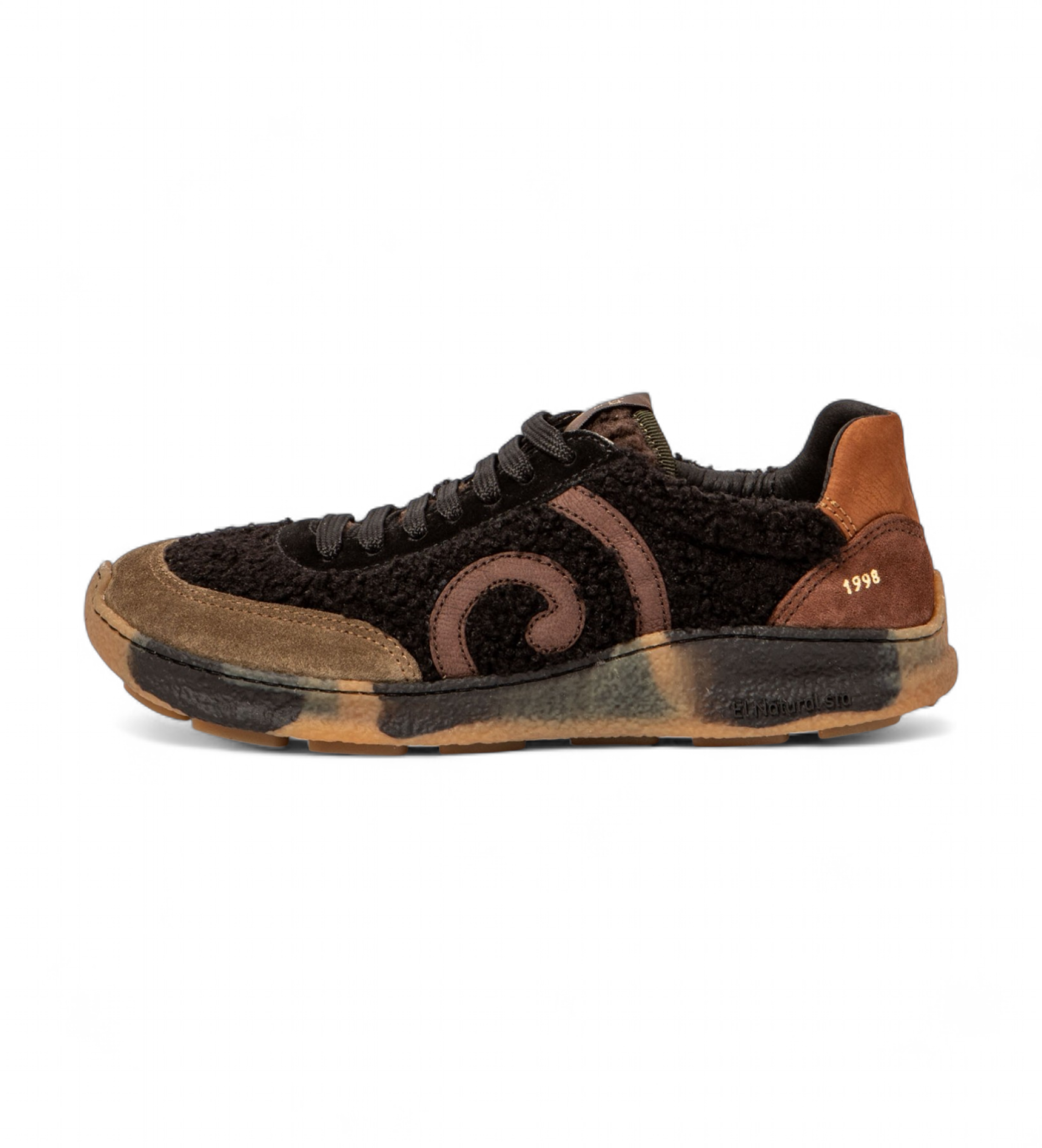 El Naturalista Sapatilhas em pele N5435B preto