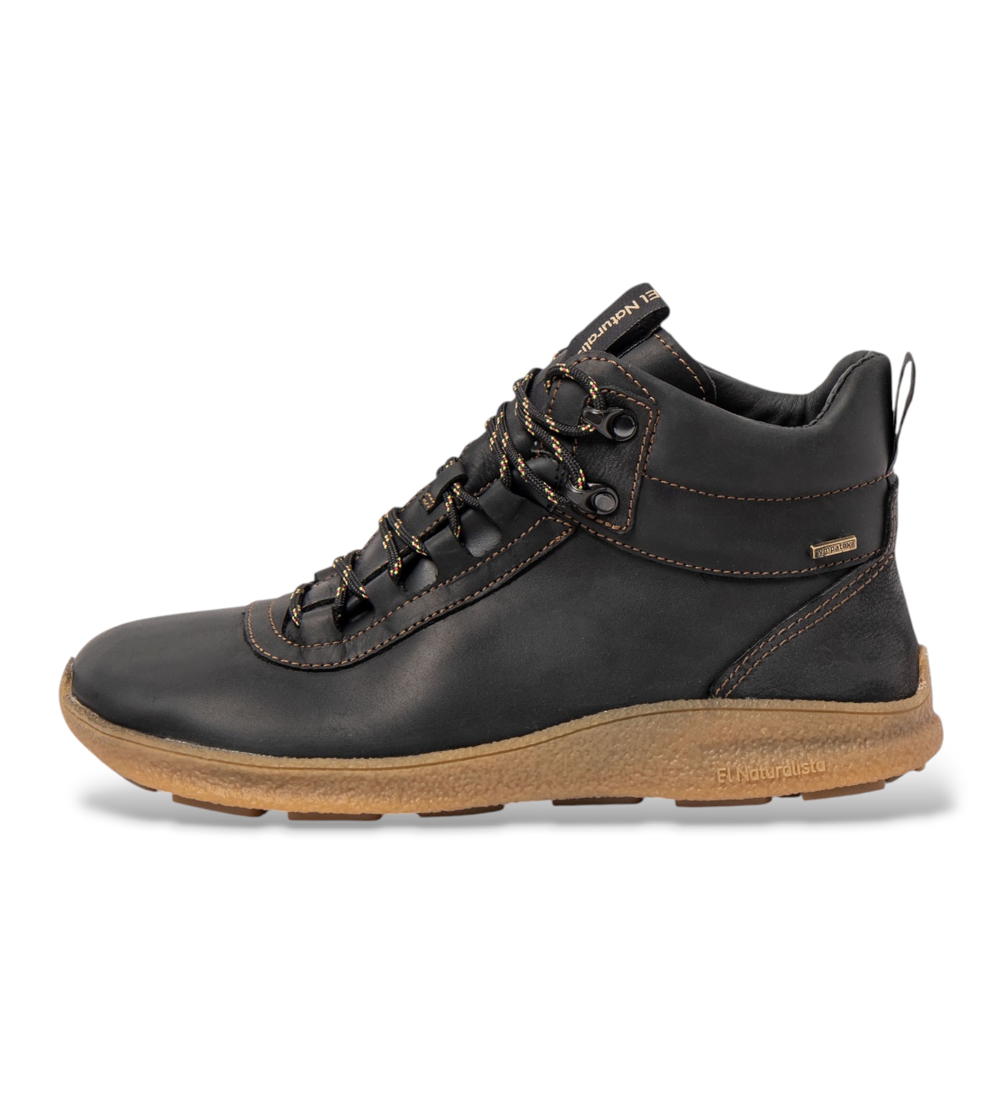 El Naturalista Oroel N5439 Black Leather Ankle Boots