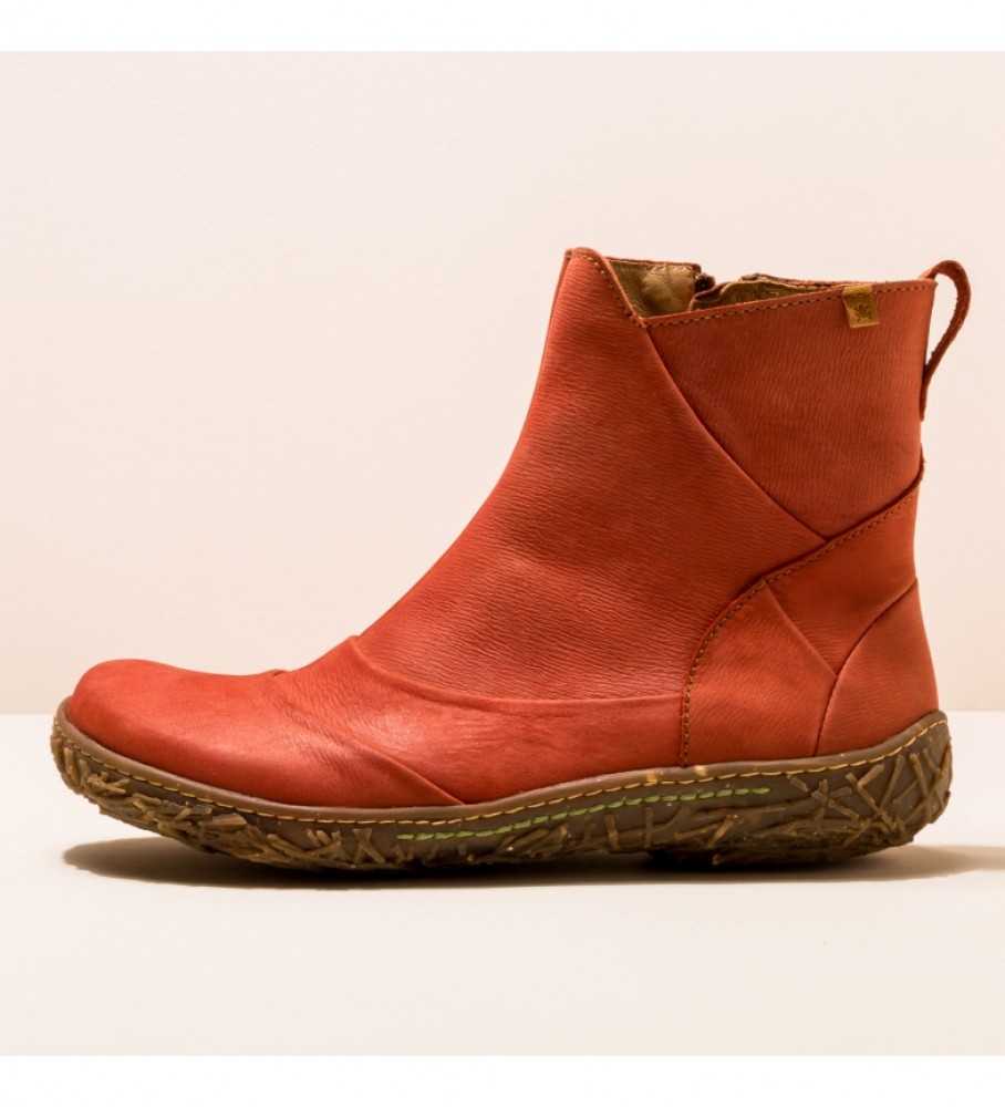 El Naturalista Ankelstøvler i læder N5450 Nido russet brun - butik med fodtøj, mode og tilbehør - bedste mærker i sko og designersko