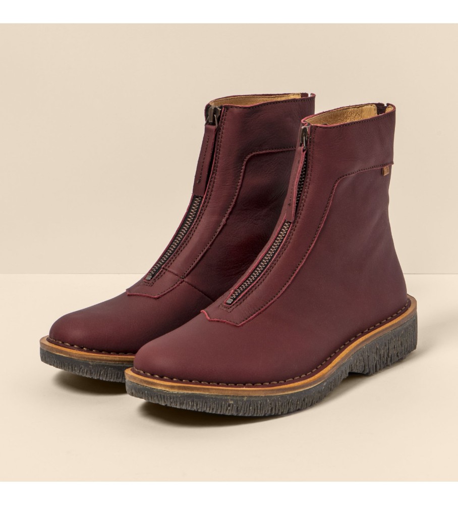 El Naturalista Ankelstøvler i læder N5581 Volcano maroon
