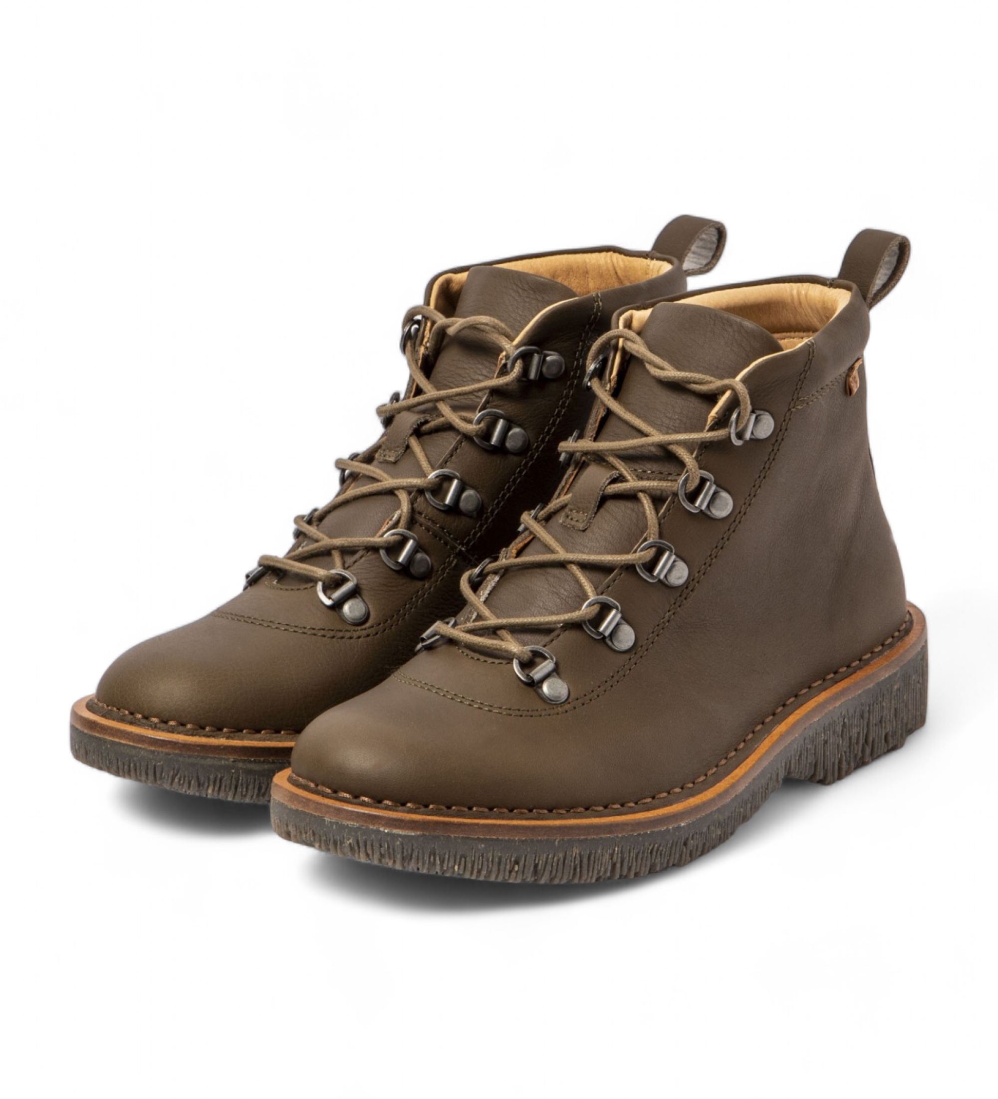 El Naturalista Bottines en cuir N5583 Vert volcan