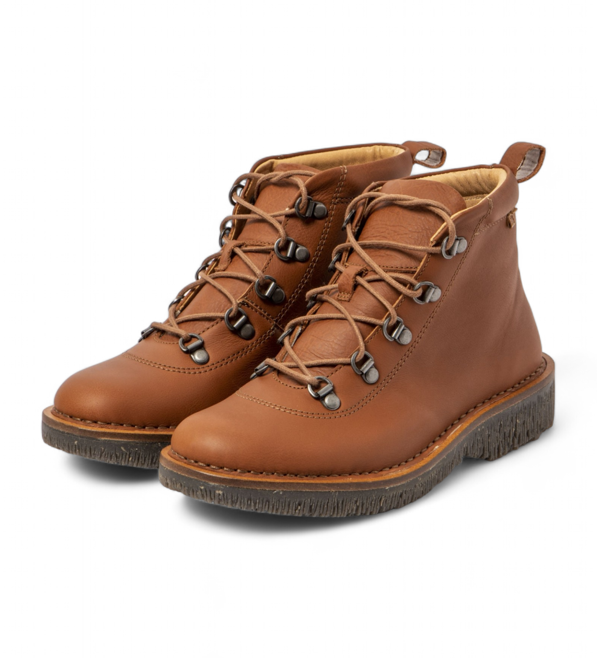 El Naturalista Skórzane buty za kostkę N5583 Volcano brązowe