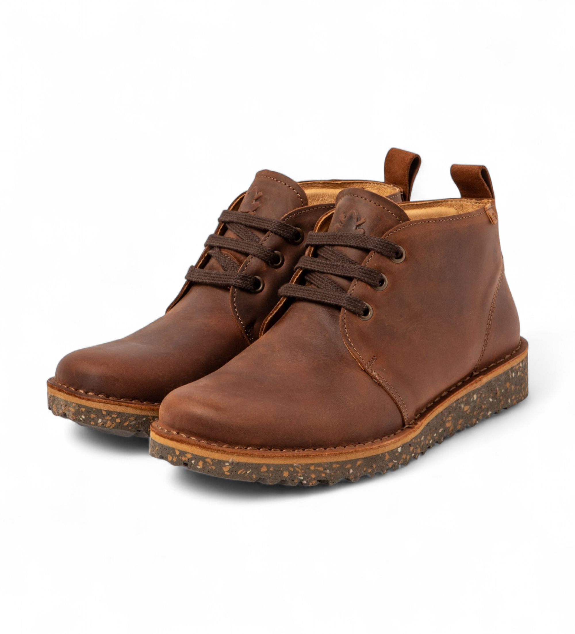 El Naturalista Arizona brown leather ankle boots