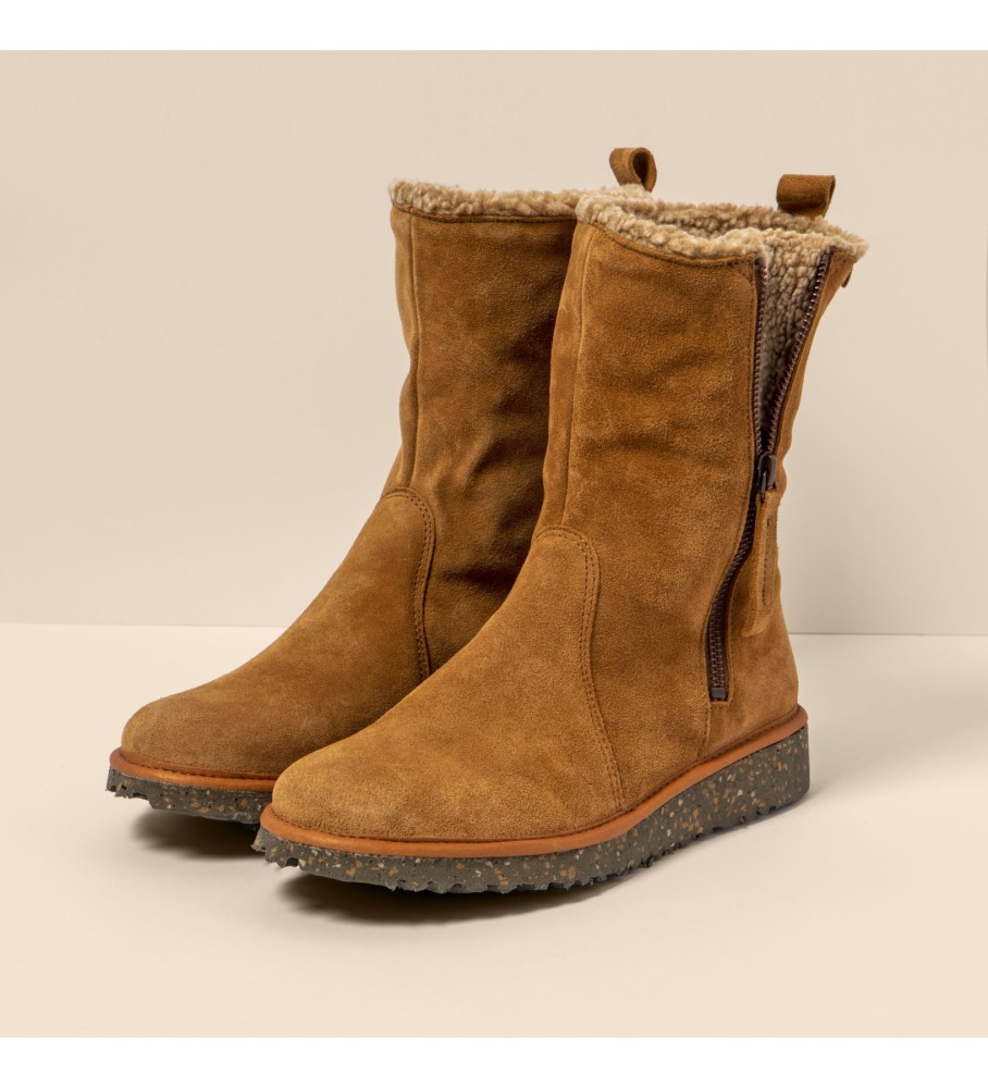 El Naturalista Botas de couro N5633 Silk Suede toffee