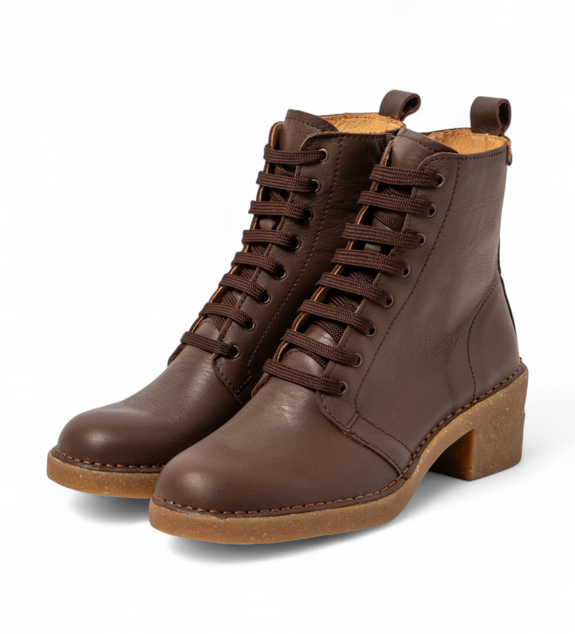El Naturalista Bottines en cuir marron N5660S