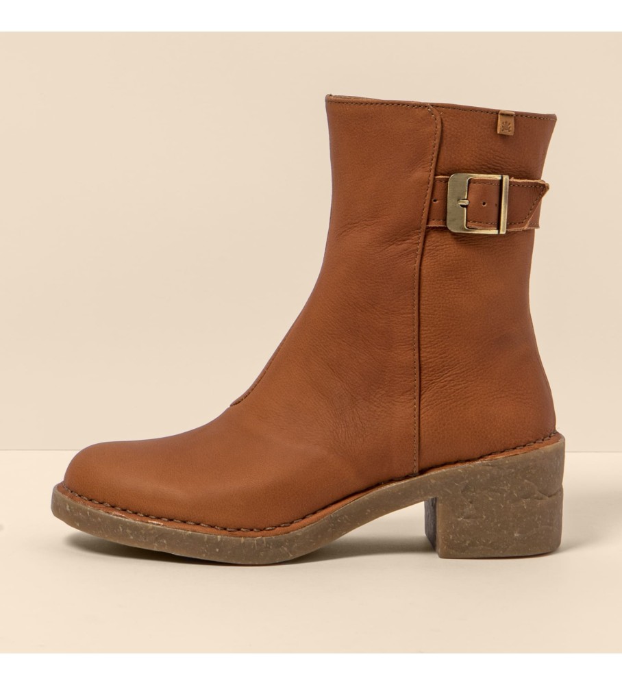 El Naturalista Bottes en cuir N5666 Wax Nappa marron - Hauteur du talon : 5,5cm
