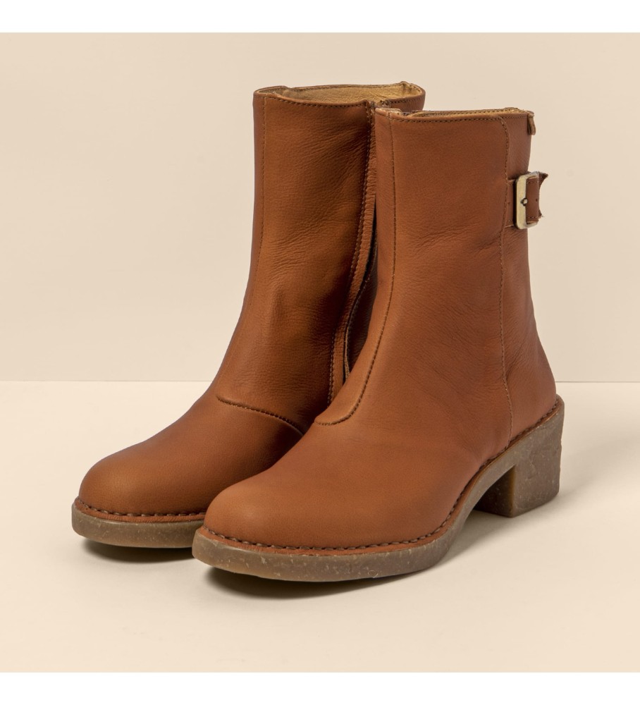 El Naturalista Bottes en cuir N5666 Wax Nappa marron - Hauteur du talon : 5,5cm