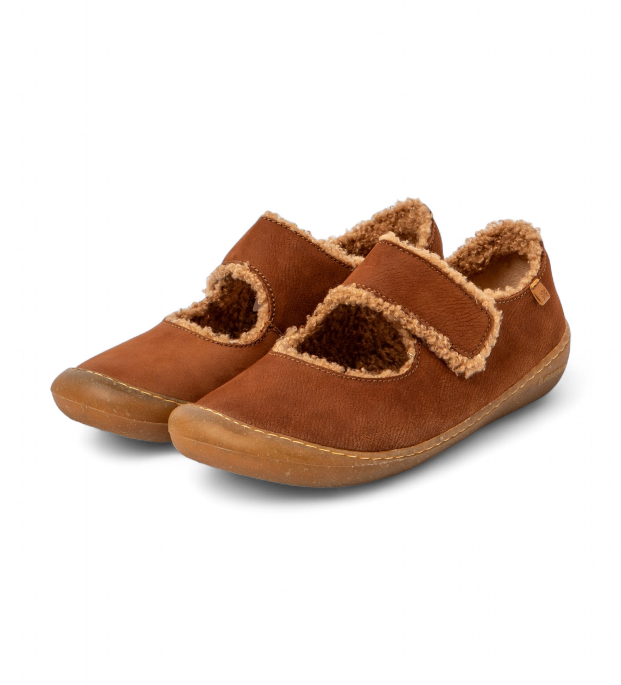 El Naturalista Sapatos de ballet em pele castanha N5739