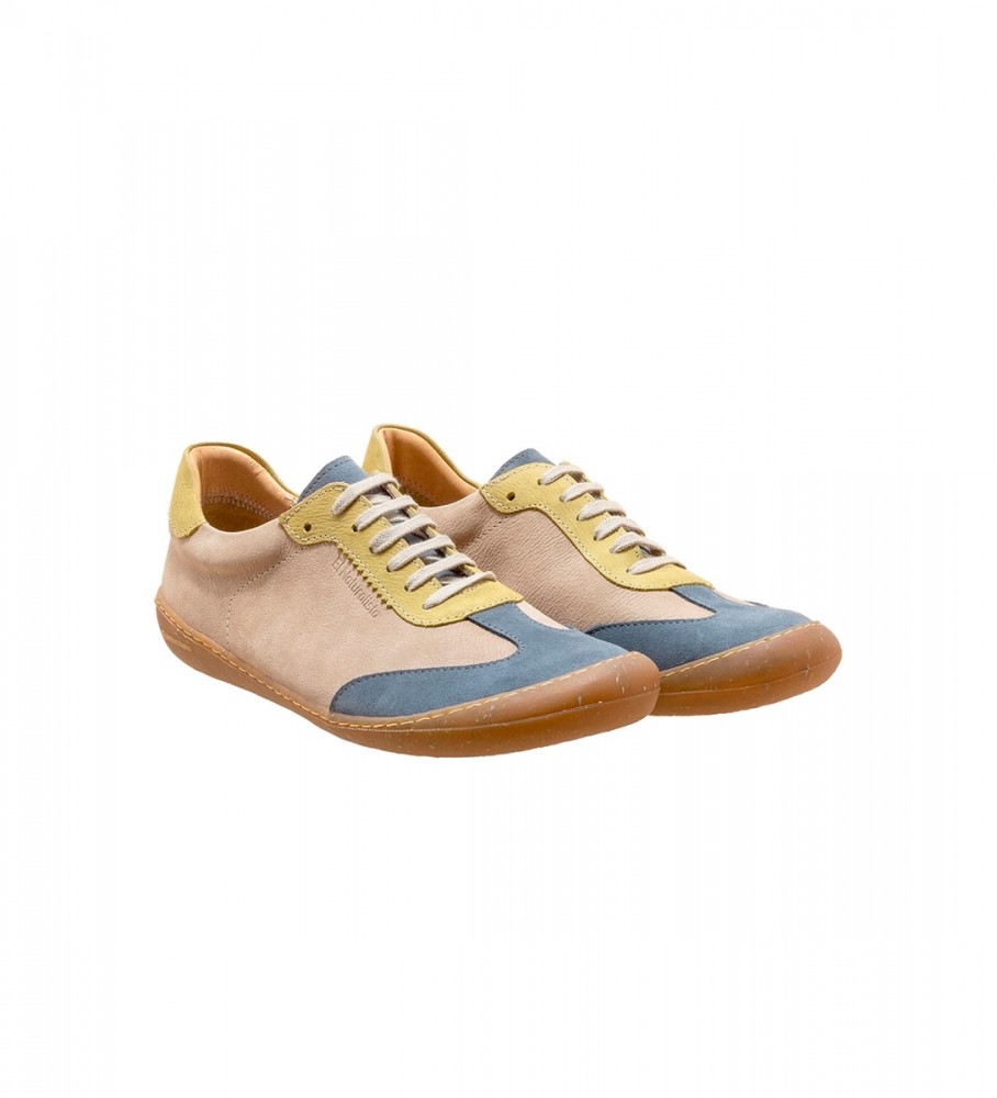 El Naturalista pantoufles en cuir N5766 Pawikan gris
