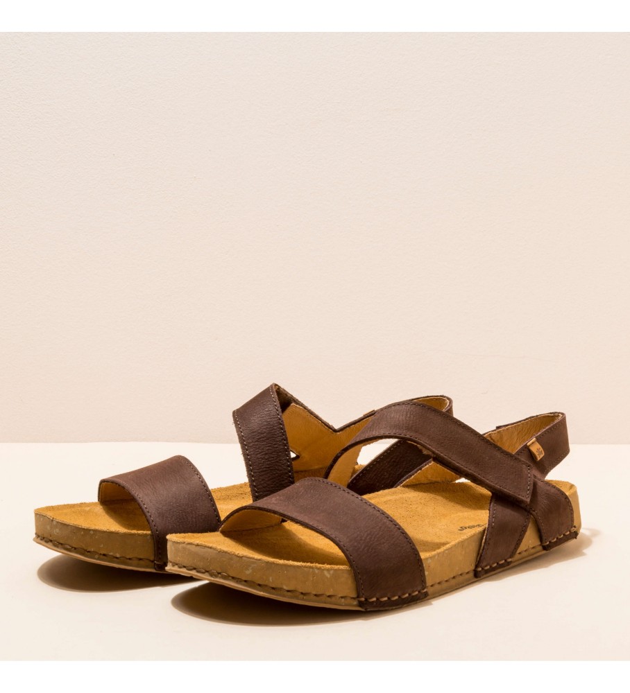 El Naturalista Sand�lias de couro Pleasant Brown Balance castanho