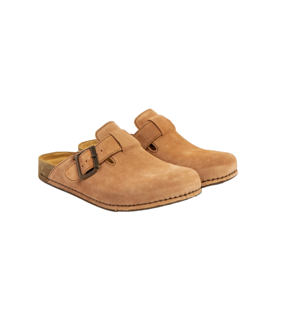 El Naturalista Leren klompen N5796 Balance bruin
