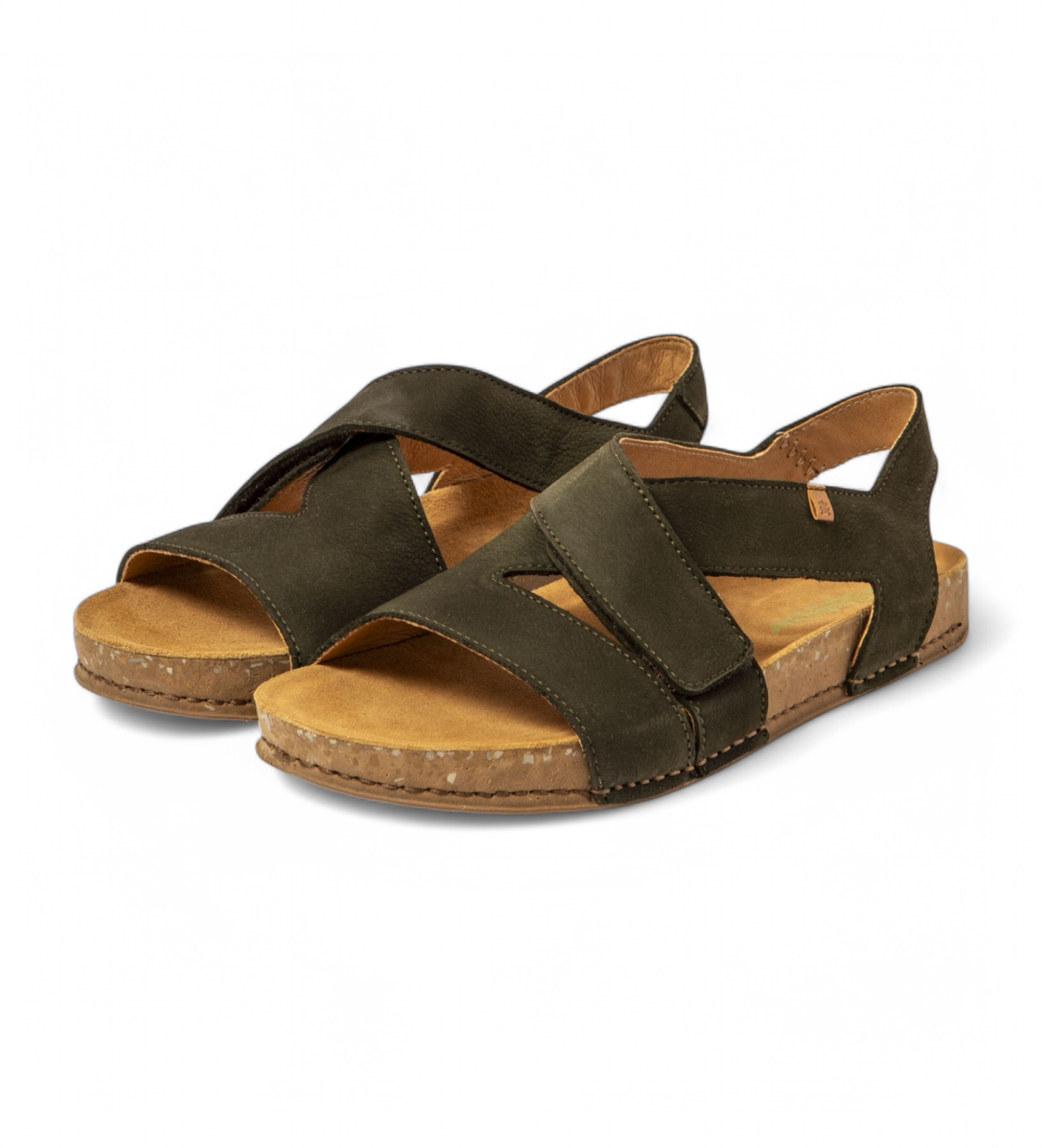 El Naturalista Leather sandals N5799  Balance green