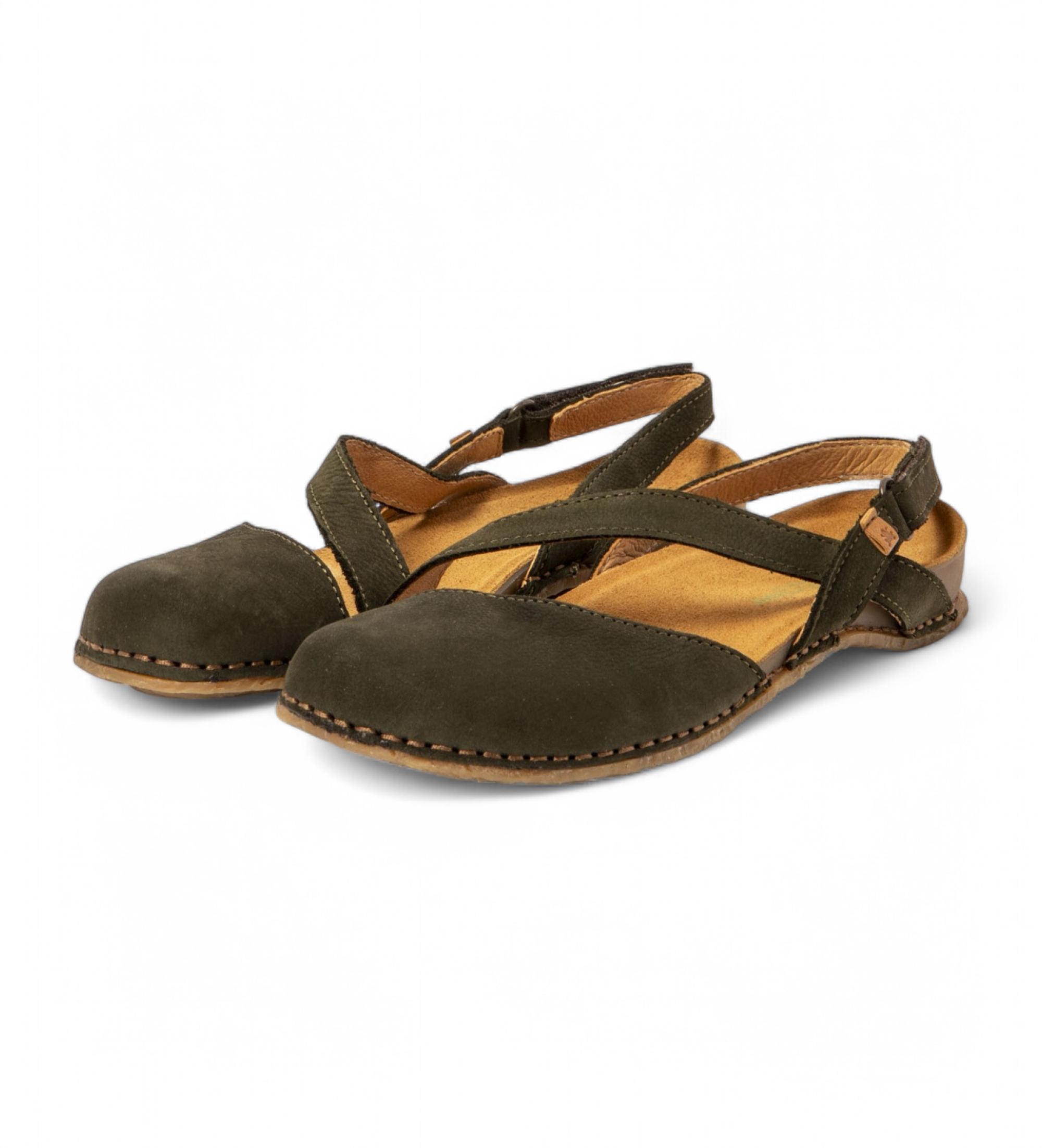 El Naturalista Sandales en cuir N5813 Panglao vert