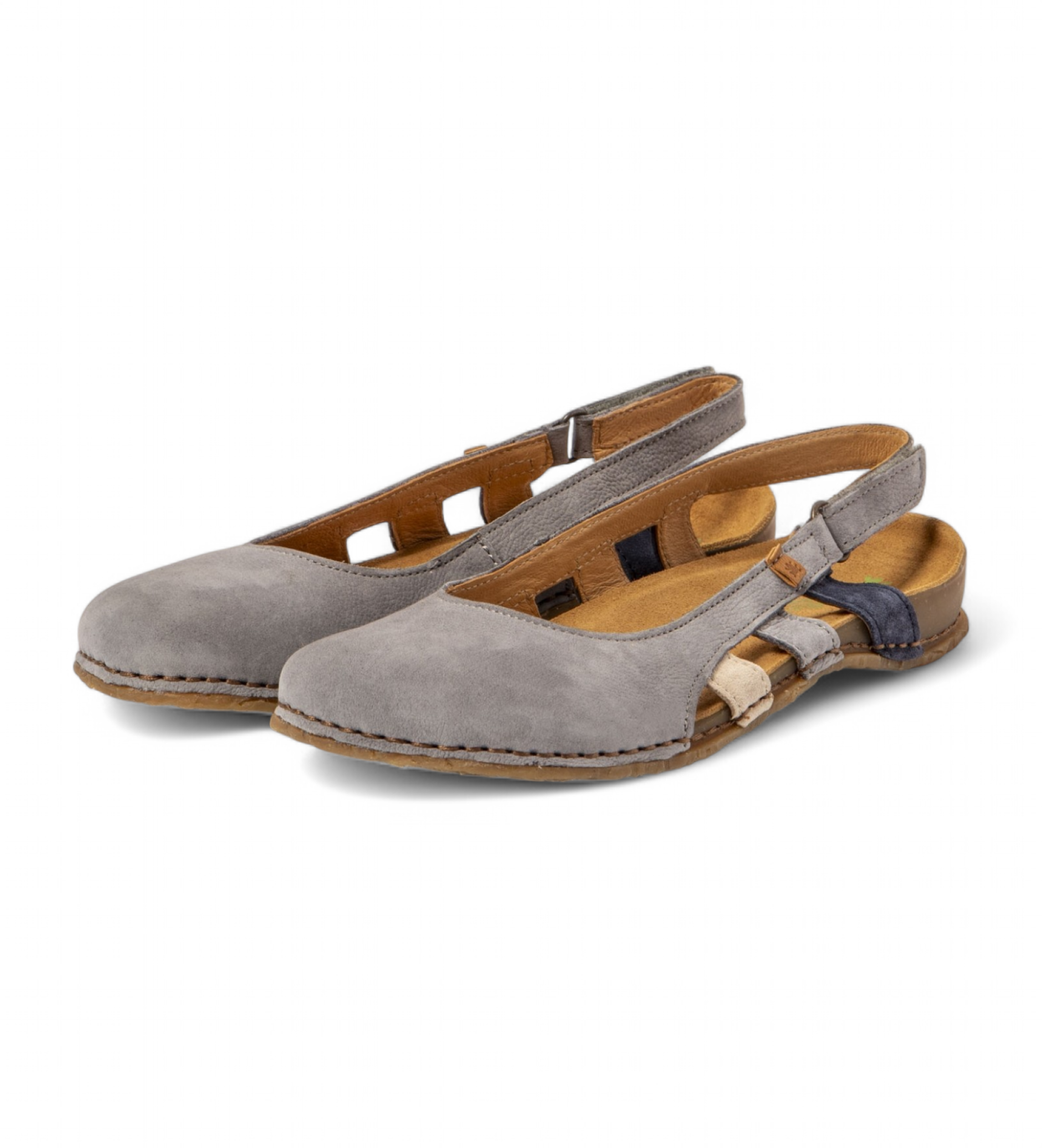 El Naturalista N5817 Panglao sandali in pelle grigio blu