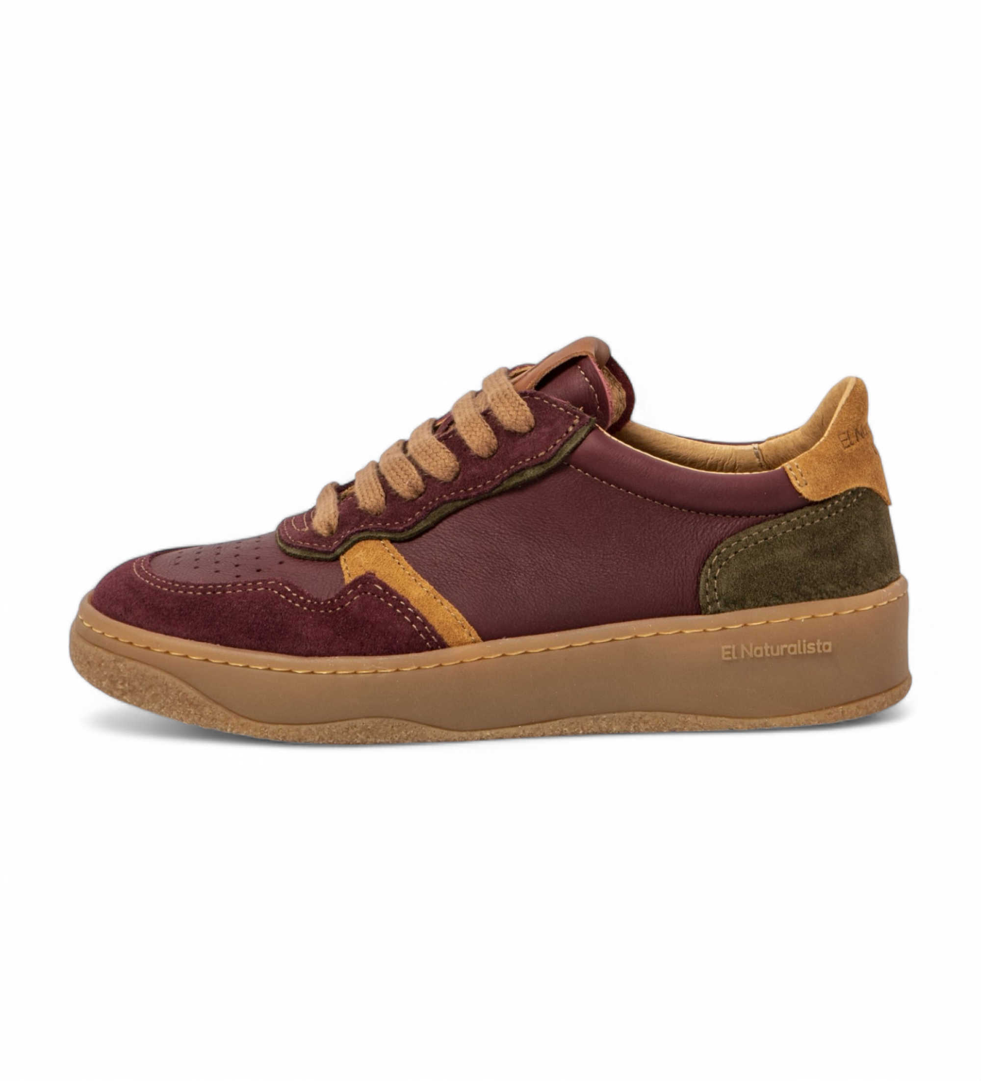 El Naturalista Sapatilhas de couro N5844 Geo bordeaux