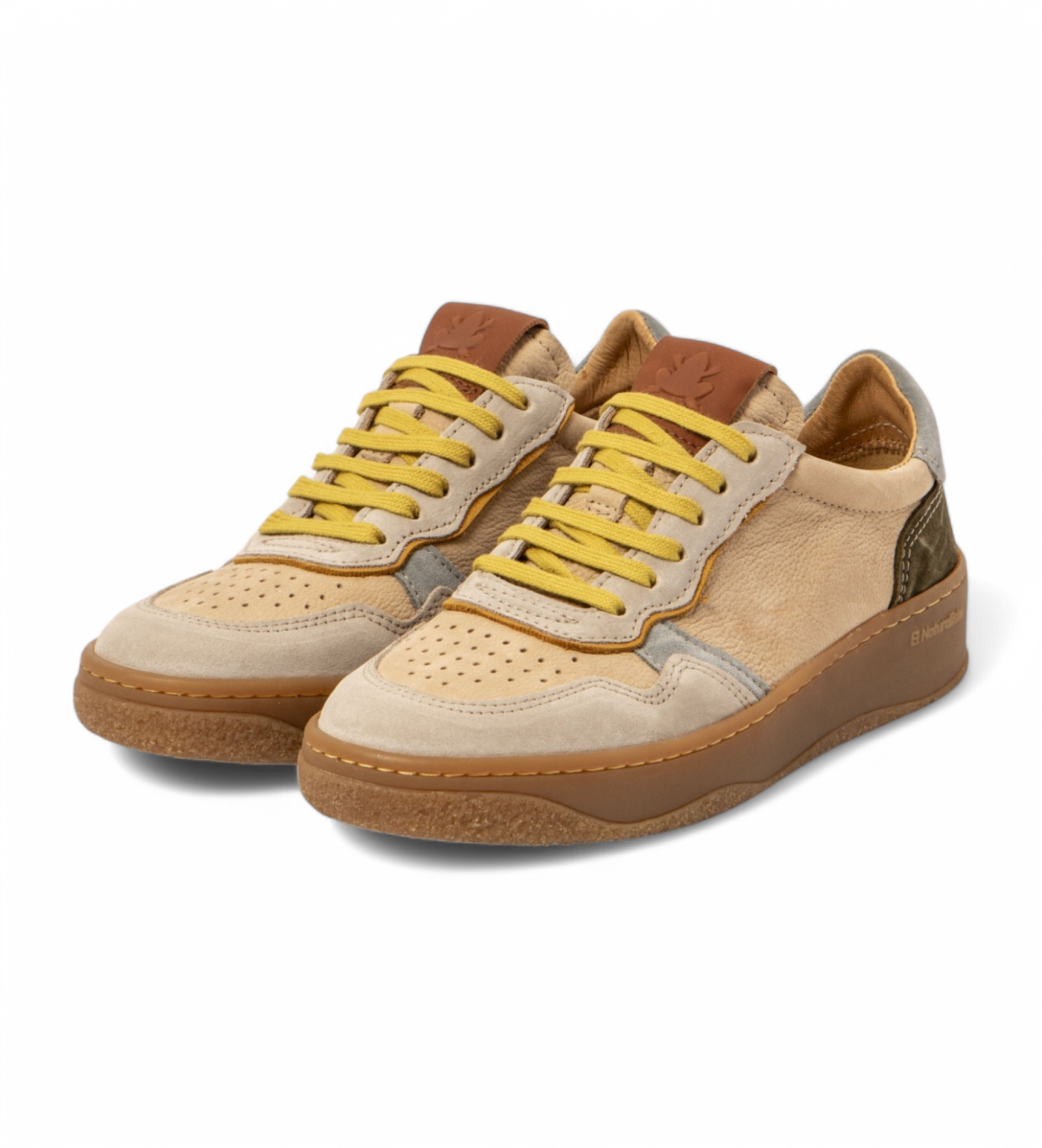 El Naturalista Sapatilhas em pele N5844 Geo multicolor