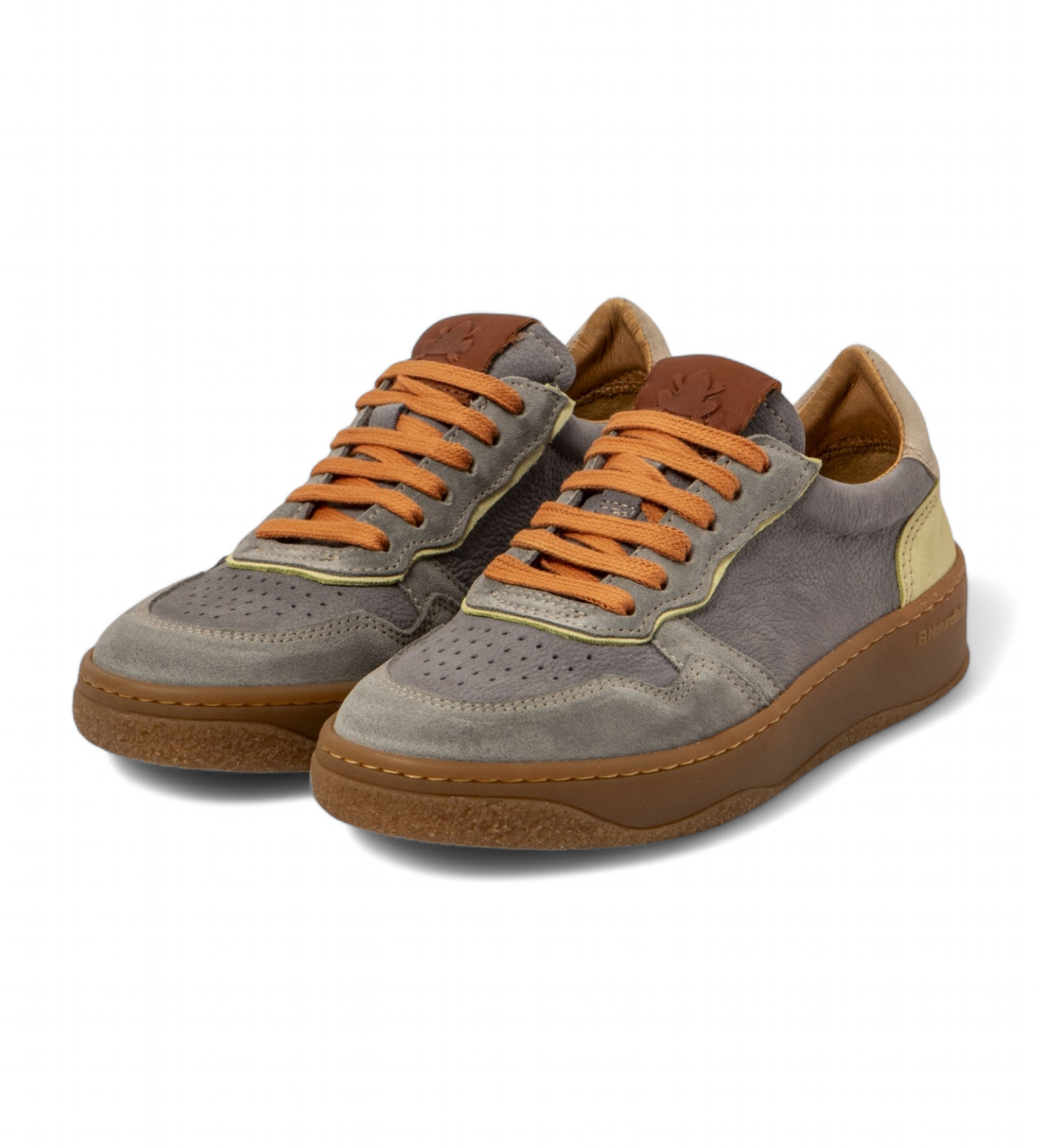 El Naturalista Sneakers N5844 in pelle grigia Geo
