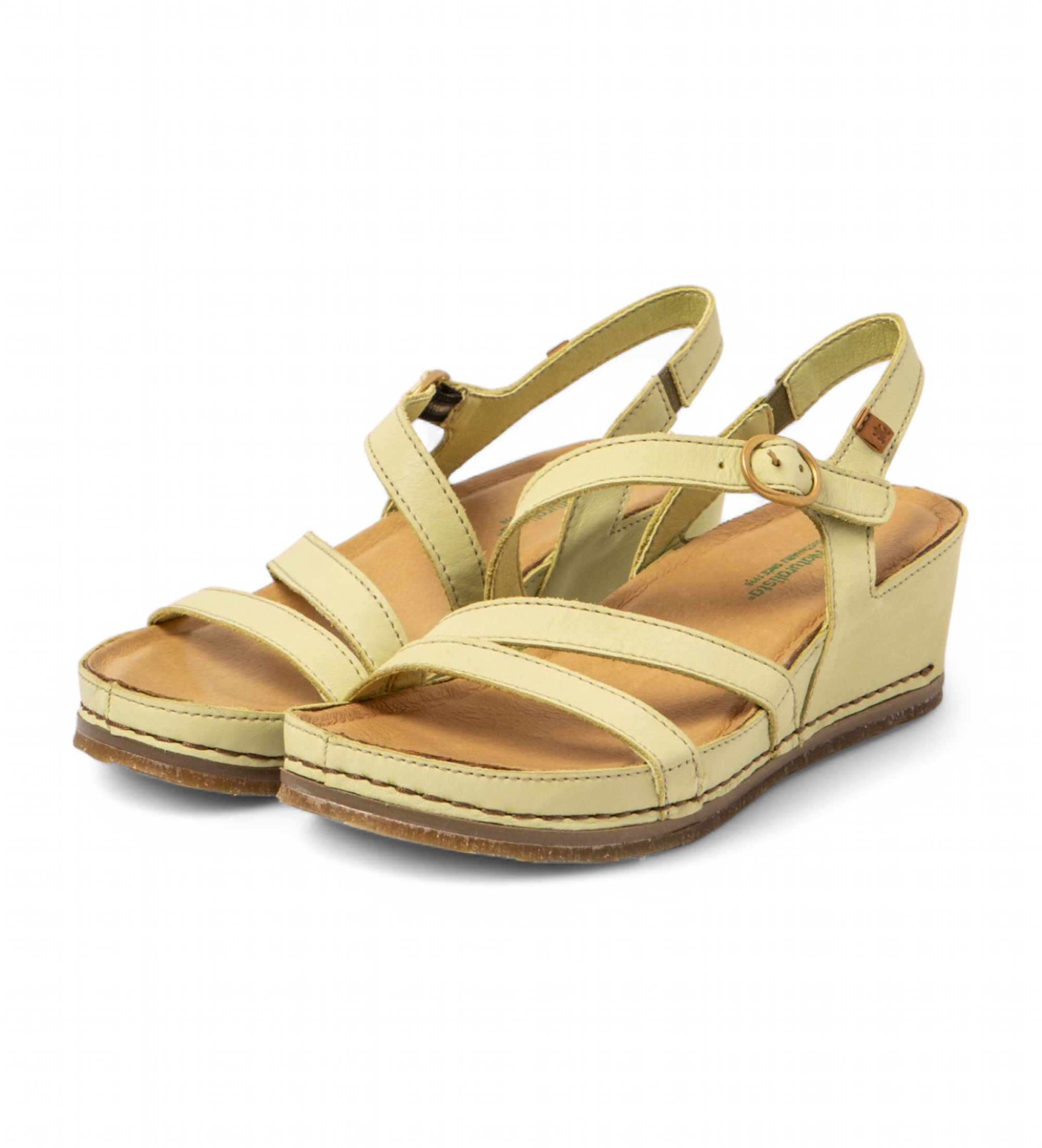El Naturalista N5855 Picual sandales en cuir vert lime